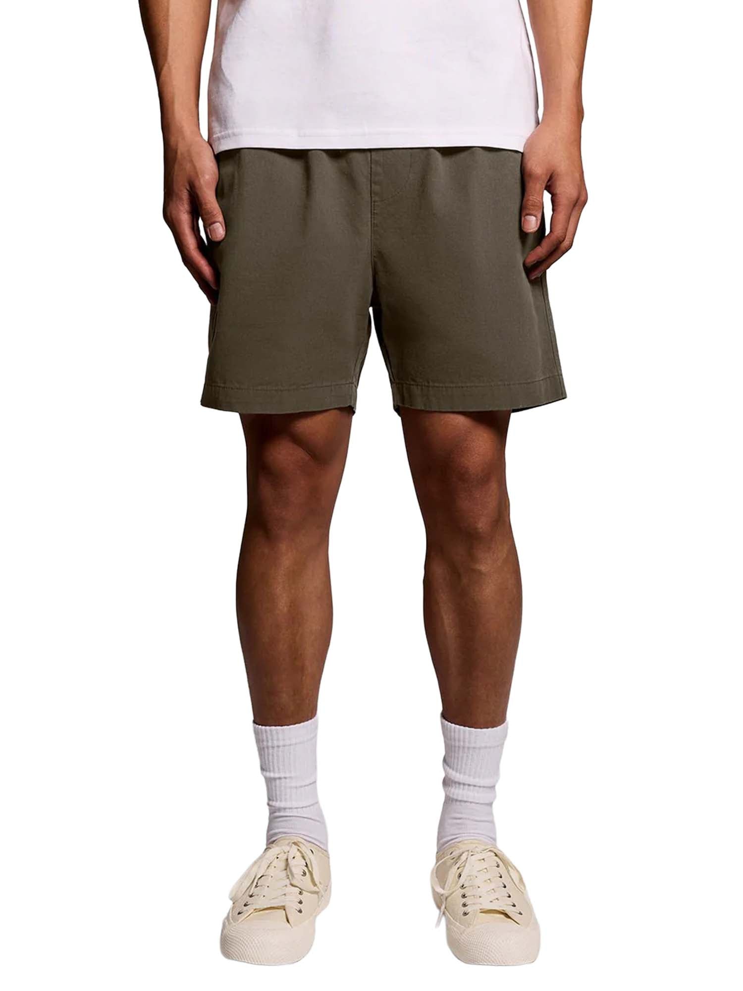 Lyle & Scott Shorts Cotton Twill Grigio