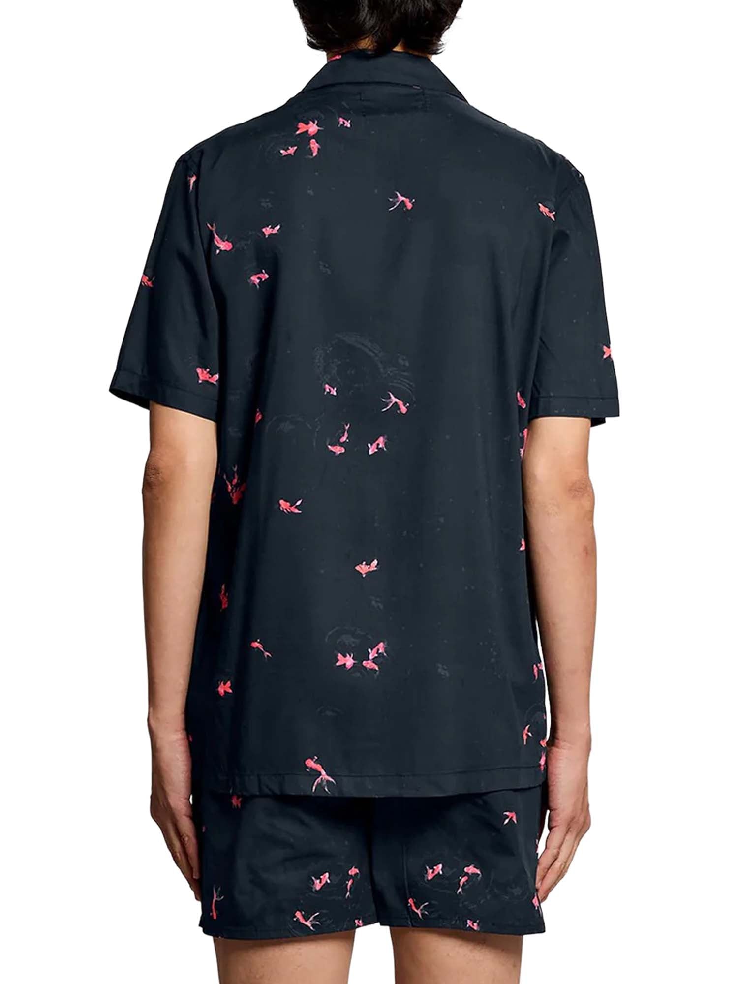 Lyle & Scott Camicia Goldfish Graphic Resort Blu