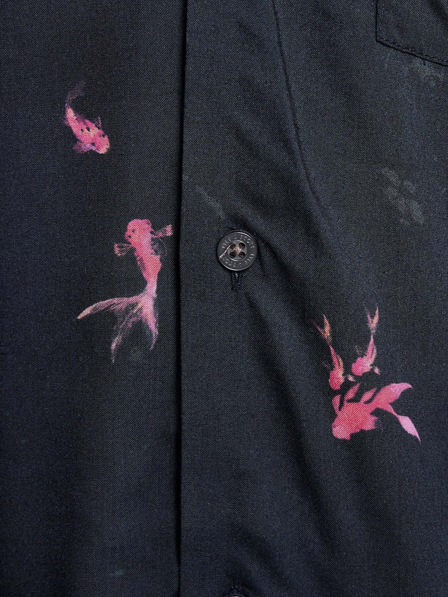 Lyle & Scott Camicia Goldfish Graphic Resort Blu