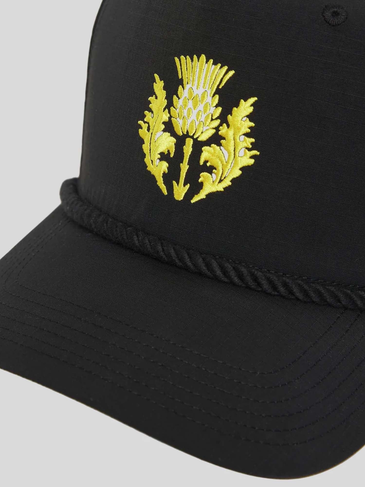 Lyle & Scott 5 Panel Rope Cap x Fly Nowhere Nero