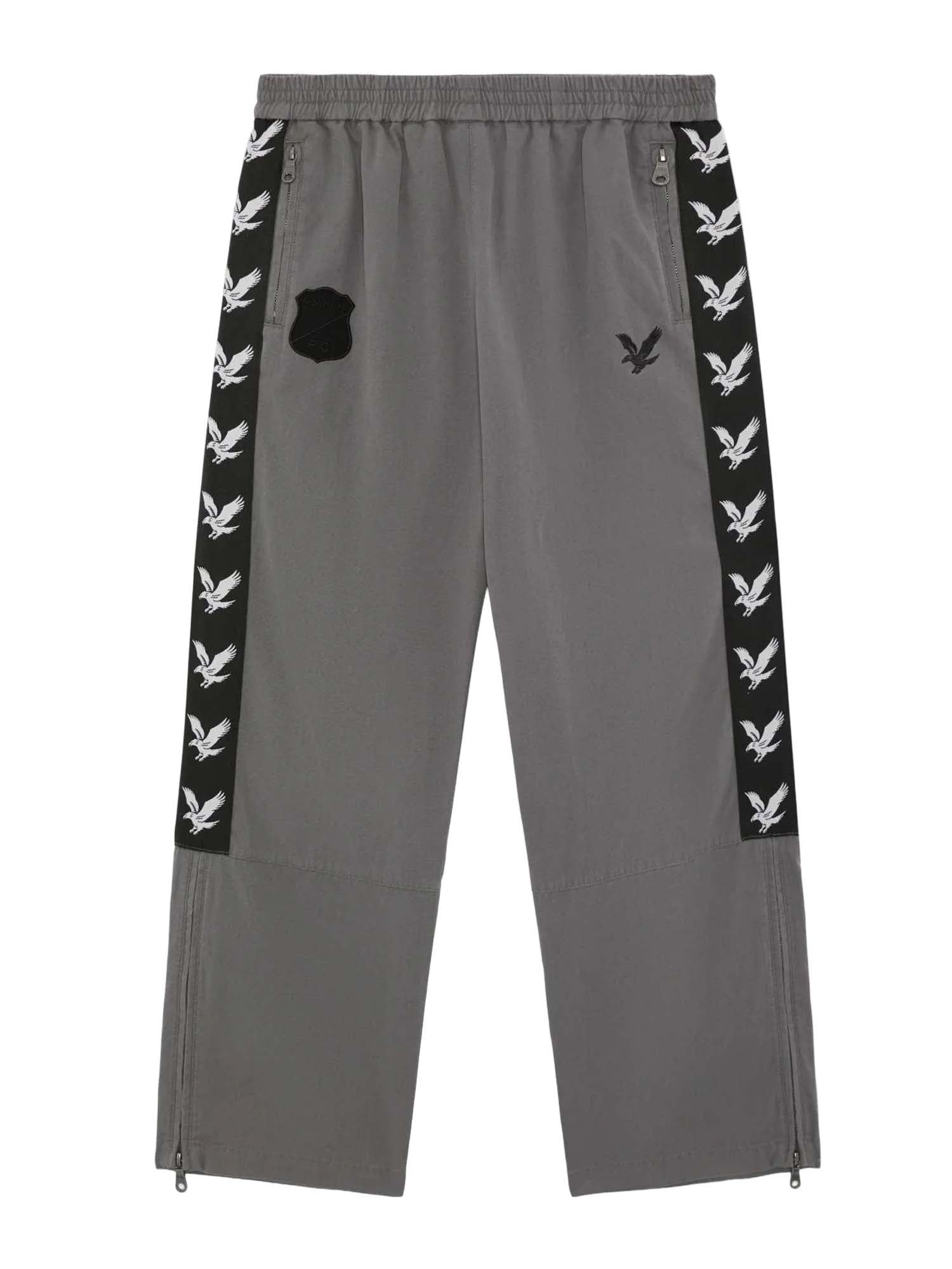 Lyle & Scott Plaid Zipped Drill Pant x Fly Nowhere Grigio