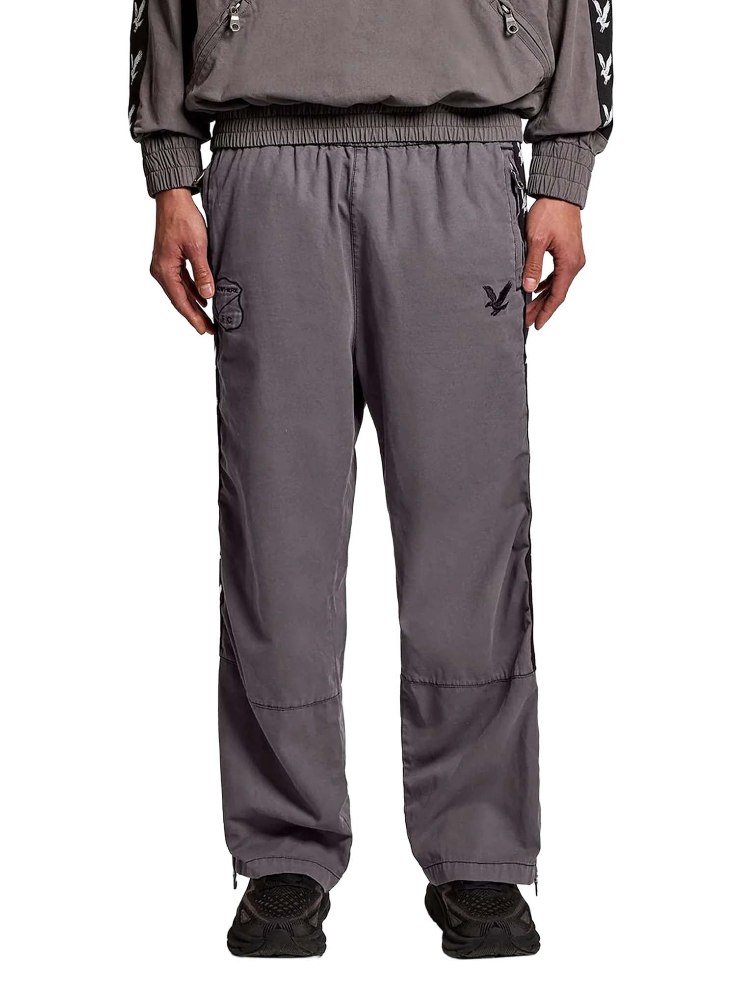 Lyle & Scott Plaid Zipped Drill Pant x Fly Nowhere Grigio