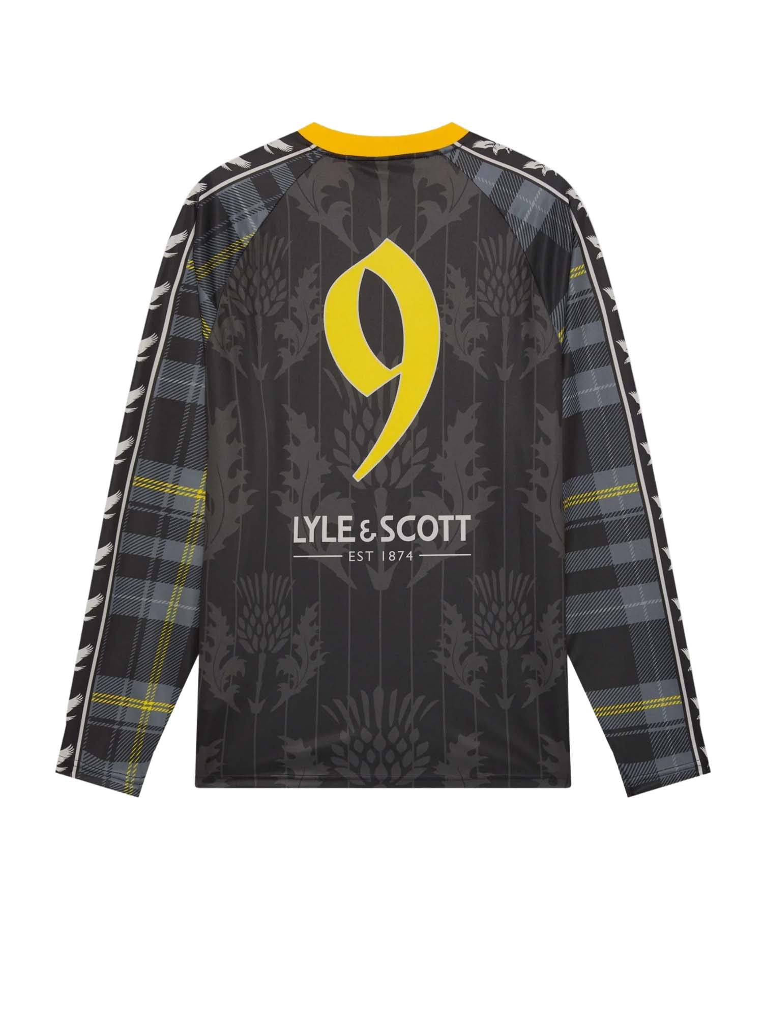 Lyle & Scott Sheep Graphic Long Sleeve Football Jersey x Fly Nowhere Nero