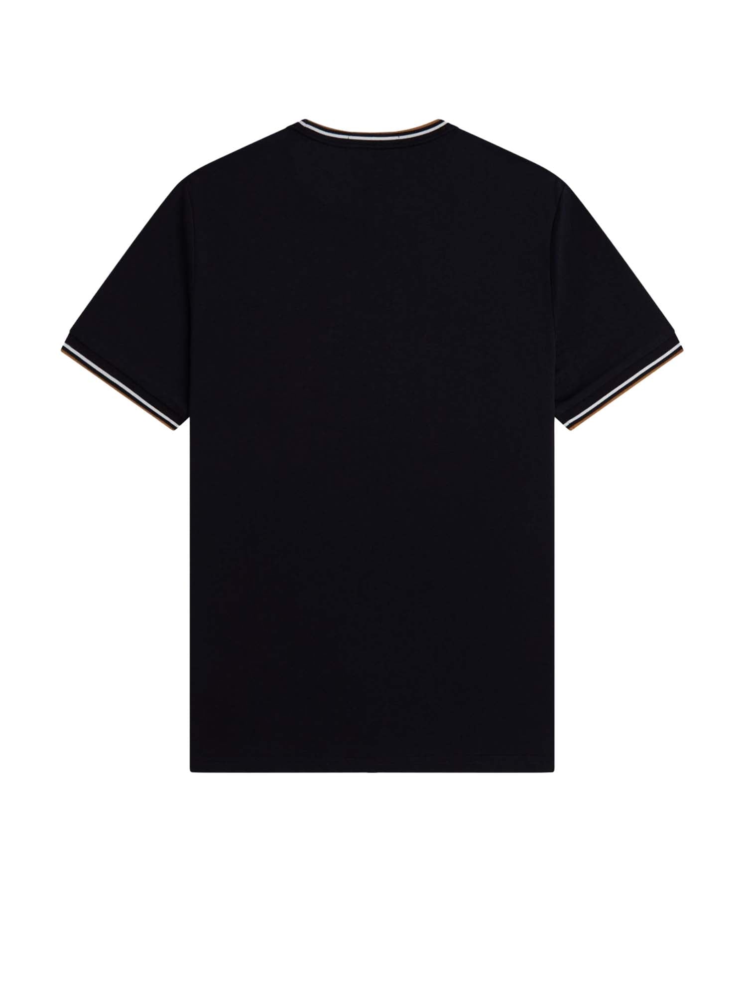 Fred Perry T-shirt con doppia riga Nero