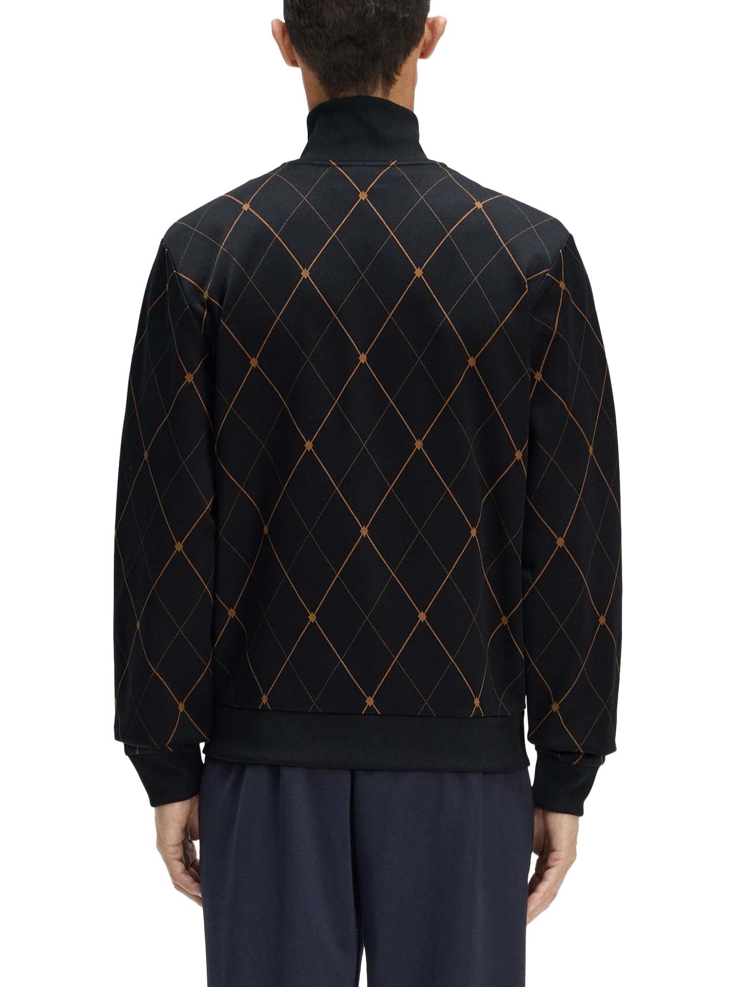 Fred Perry Track Jacket A Losanghe Nero