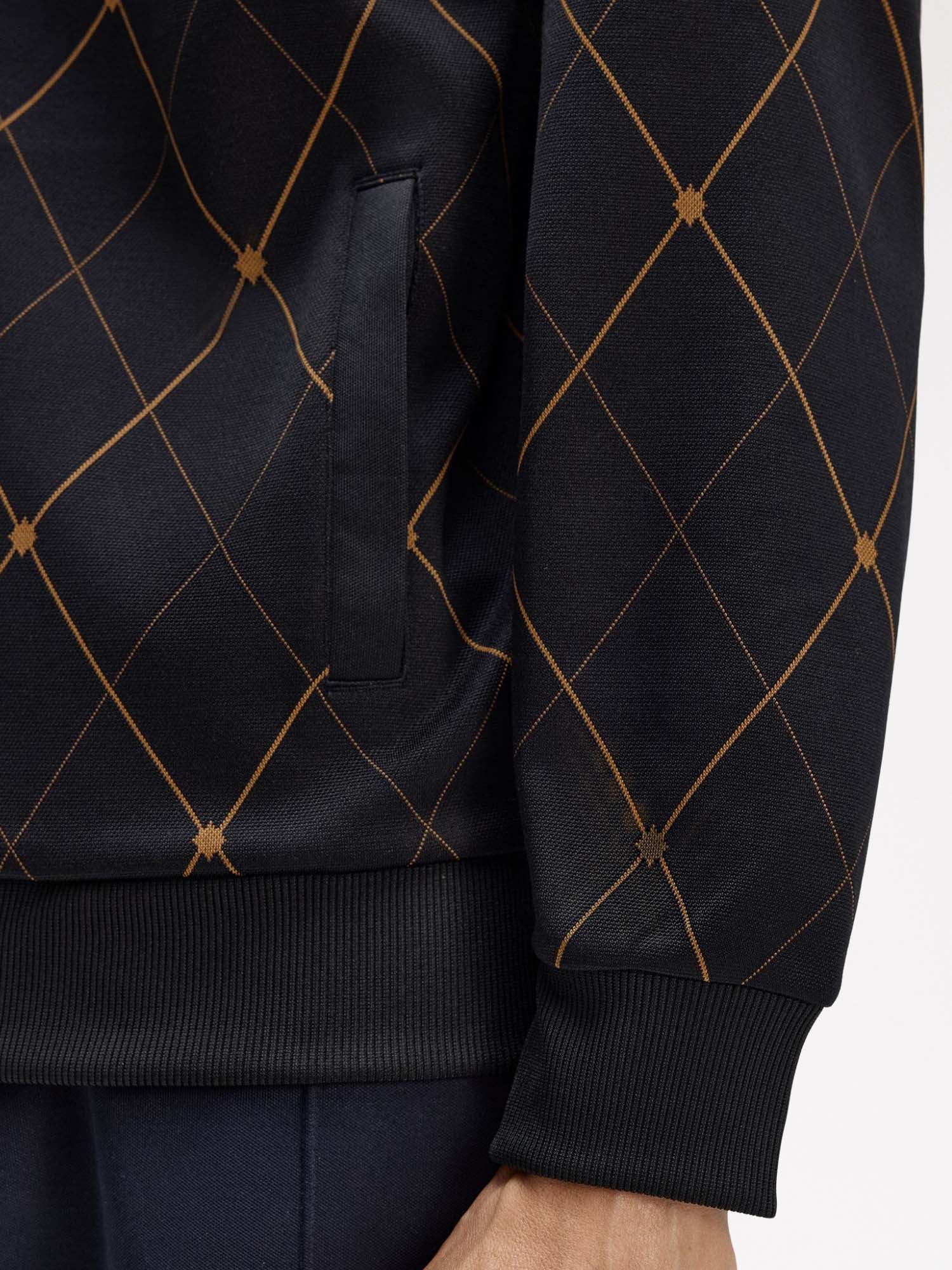 Fred Perry Track Jacket A Losanghe Nero