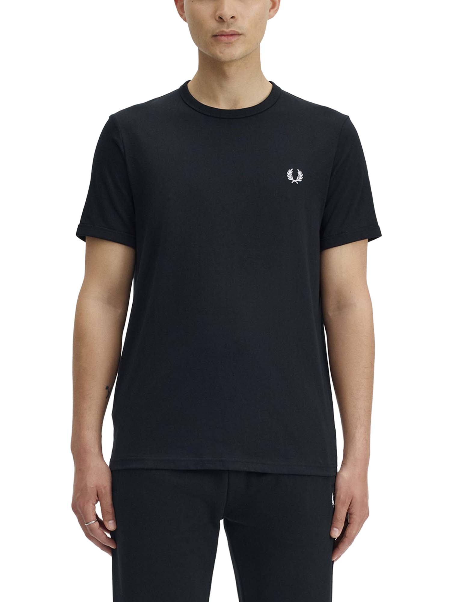 Fred Perry T-Shirt Ringer Nero