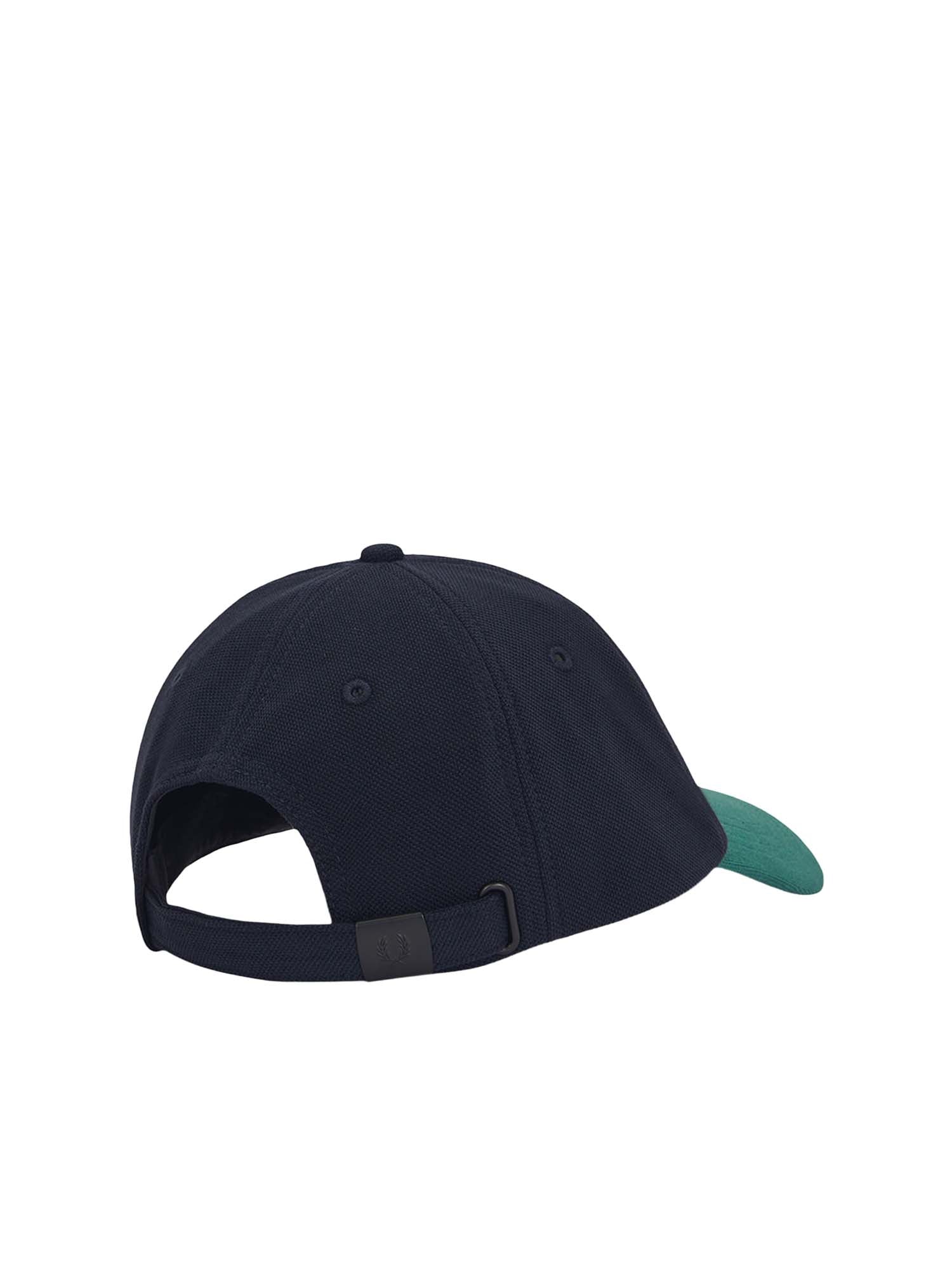 Fred Perry Cappellino In Piqué A Blocchi Di Colore Blu