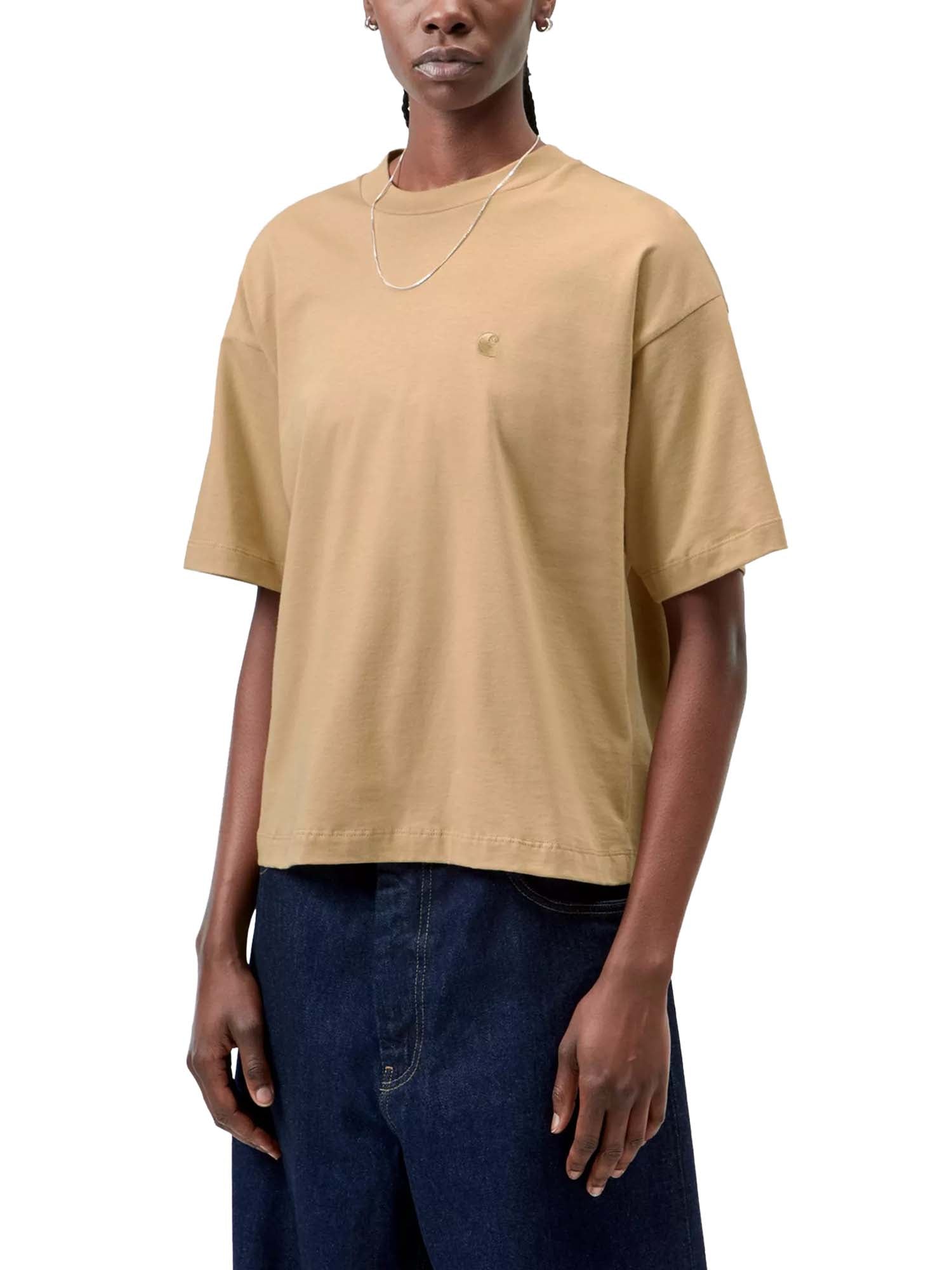 Carhartt Wip Women's S/S Chester T-Shirt Beige