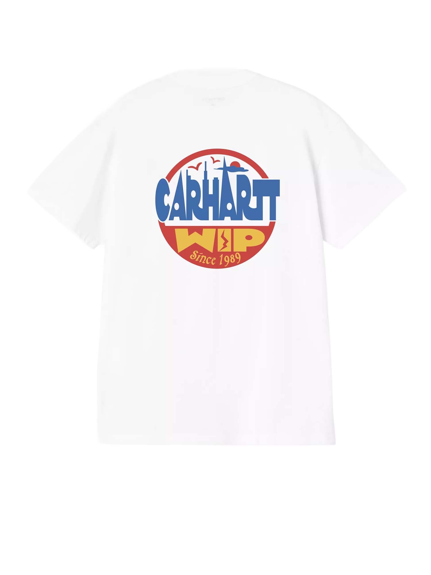 Carhartt Wip S/S Luggage Label T-Shirt Bianco