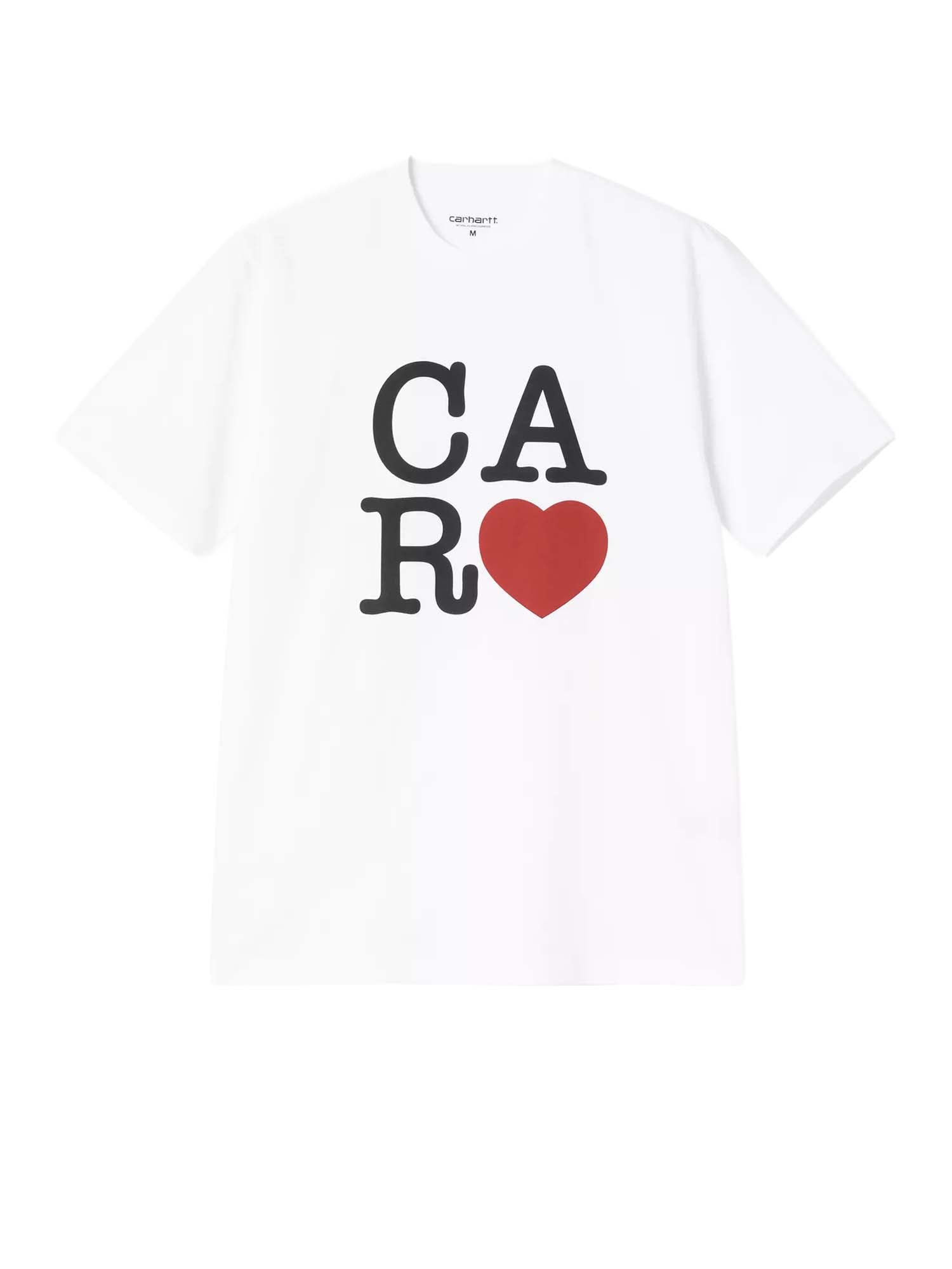 Carhartt Wip S/S I Hartt T-Shirt Bianco