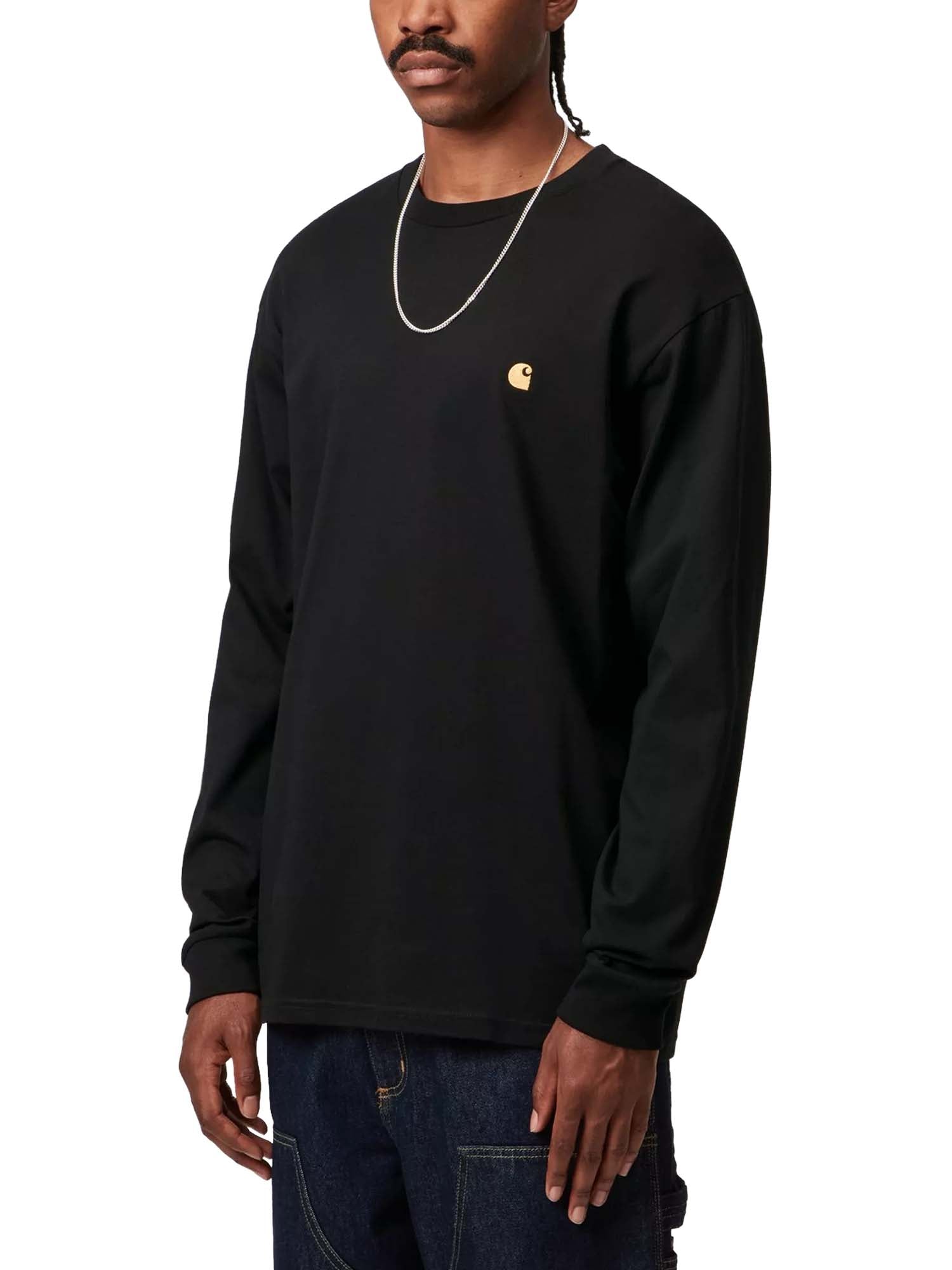 Carhartt Wip L/S Chase T-Shirt Nero