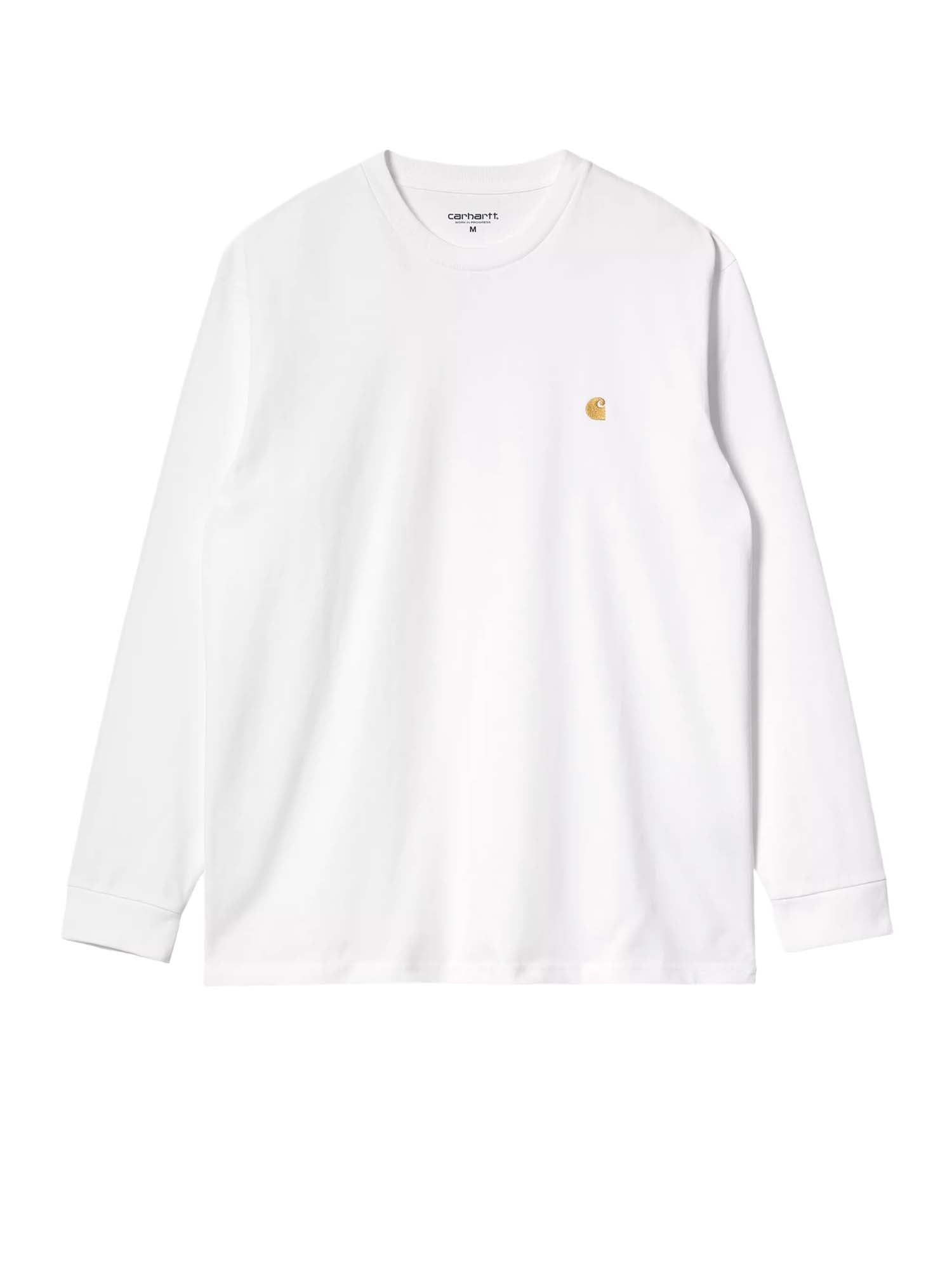 Carhartt Wip L/S Chase T-Shirt Bianco