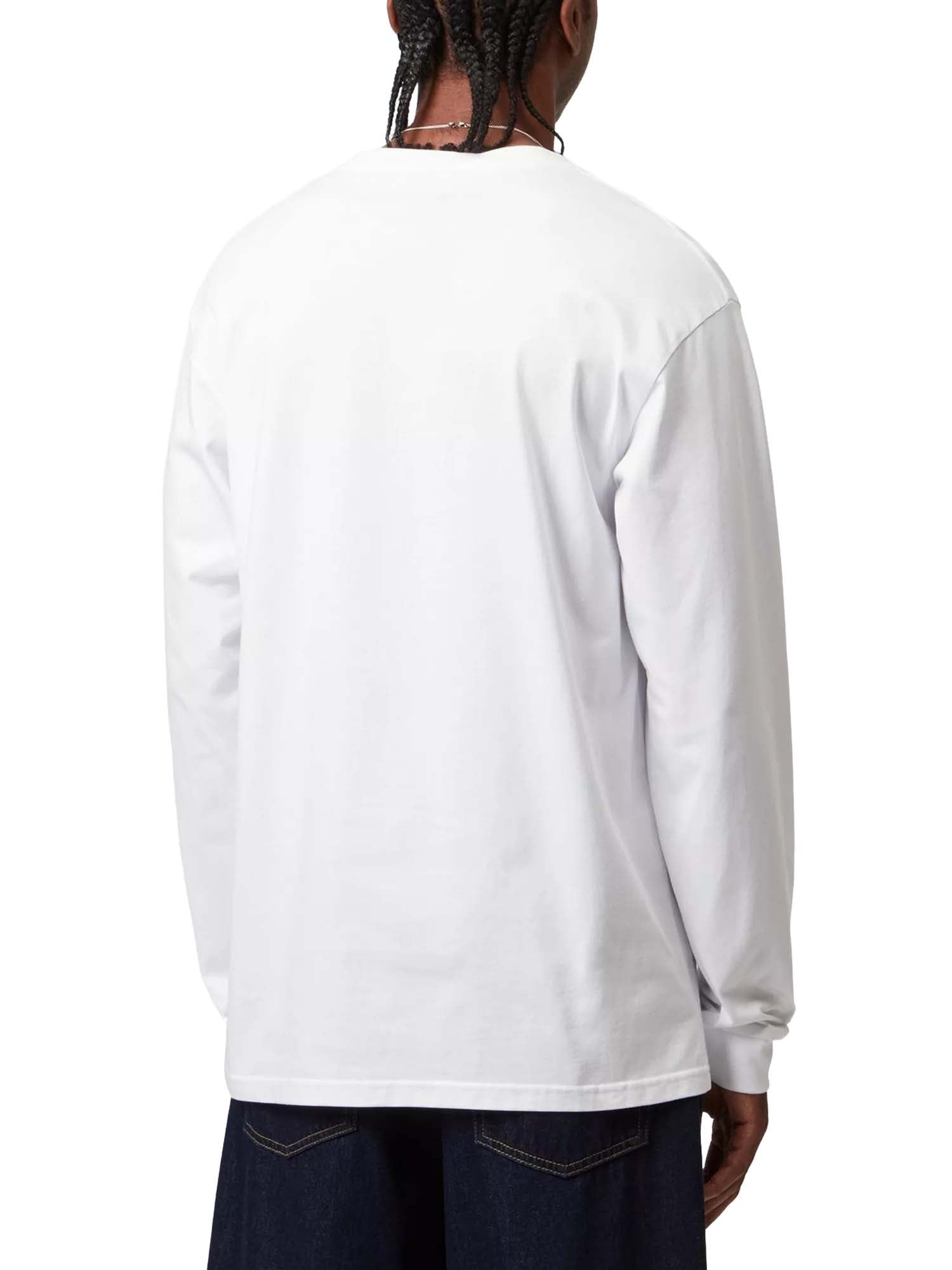 Carhartt Wip L/S Chase T-Shirt Bianco