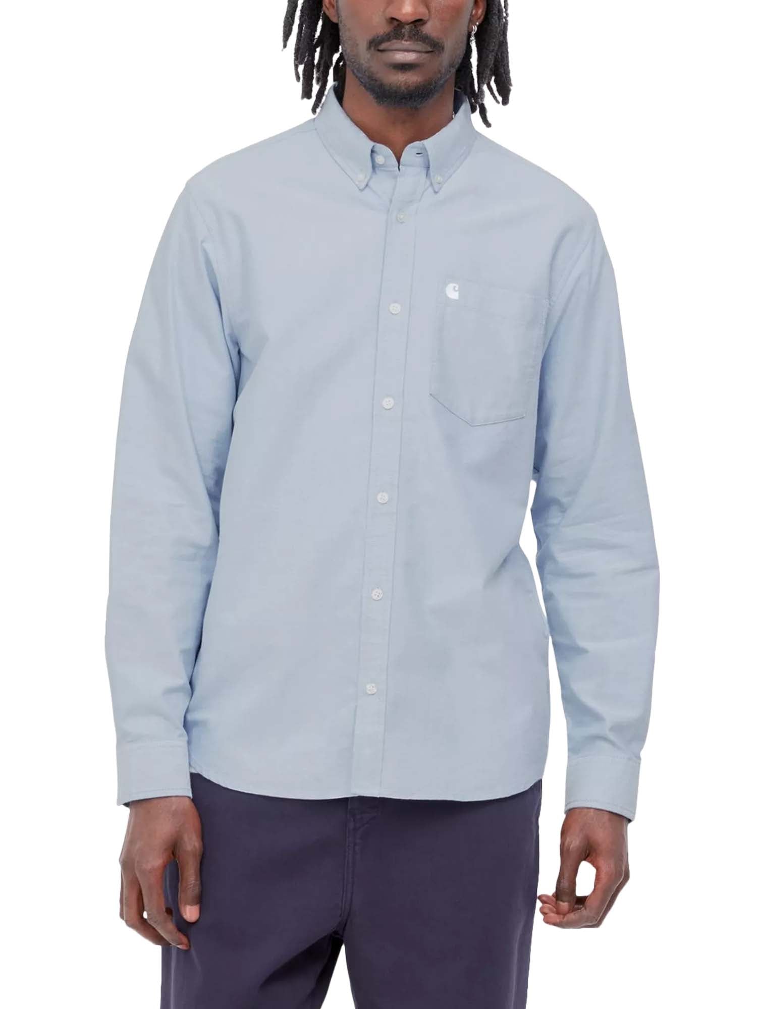 Carhartt Wip L/S C-Logo Shirt Azzurro