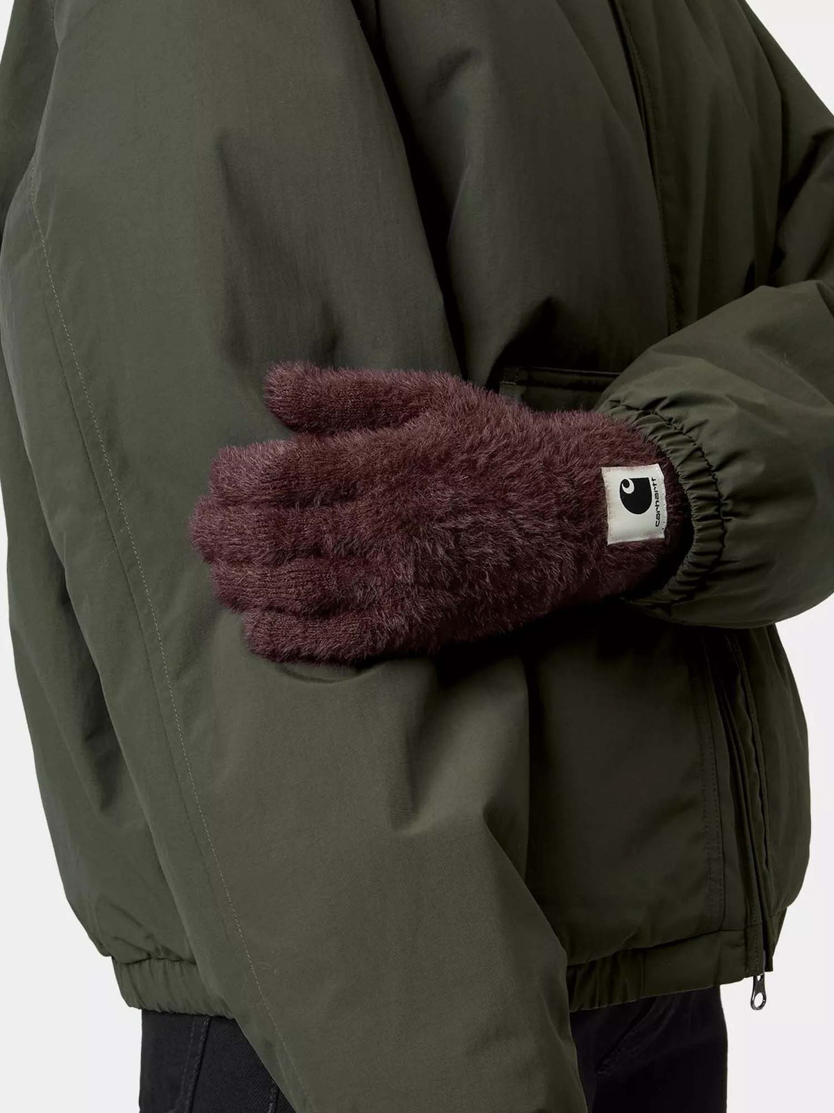 Carhartt Wip Women's Maine Gloves Bordeaux