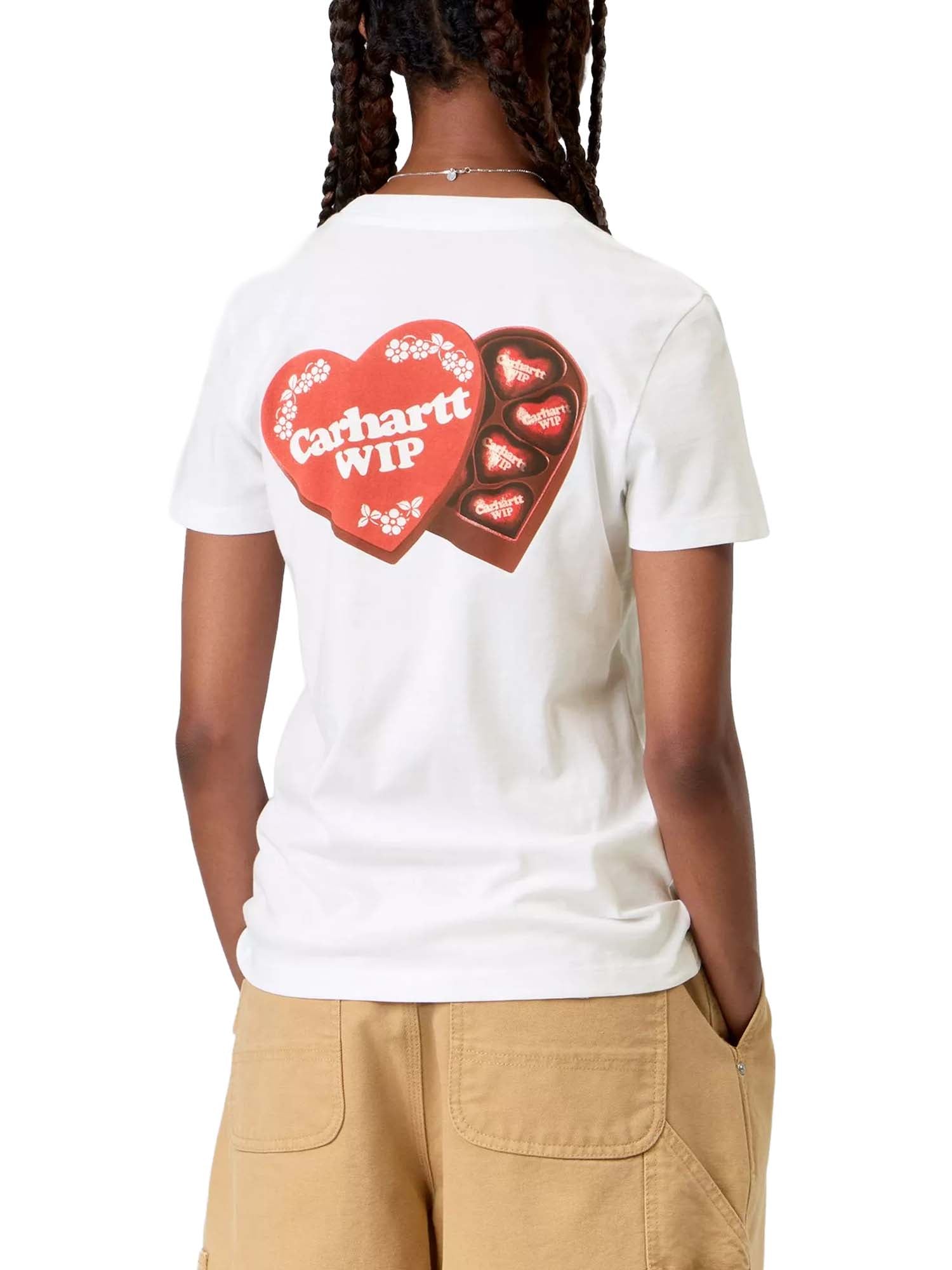 Carhartt Wip Women’s S/S Hartt Case T-Shirt Bianco