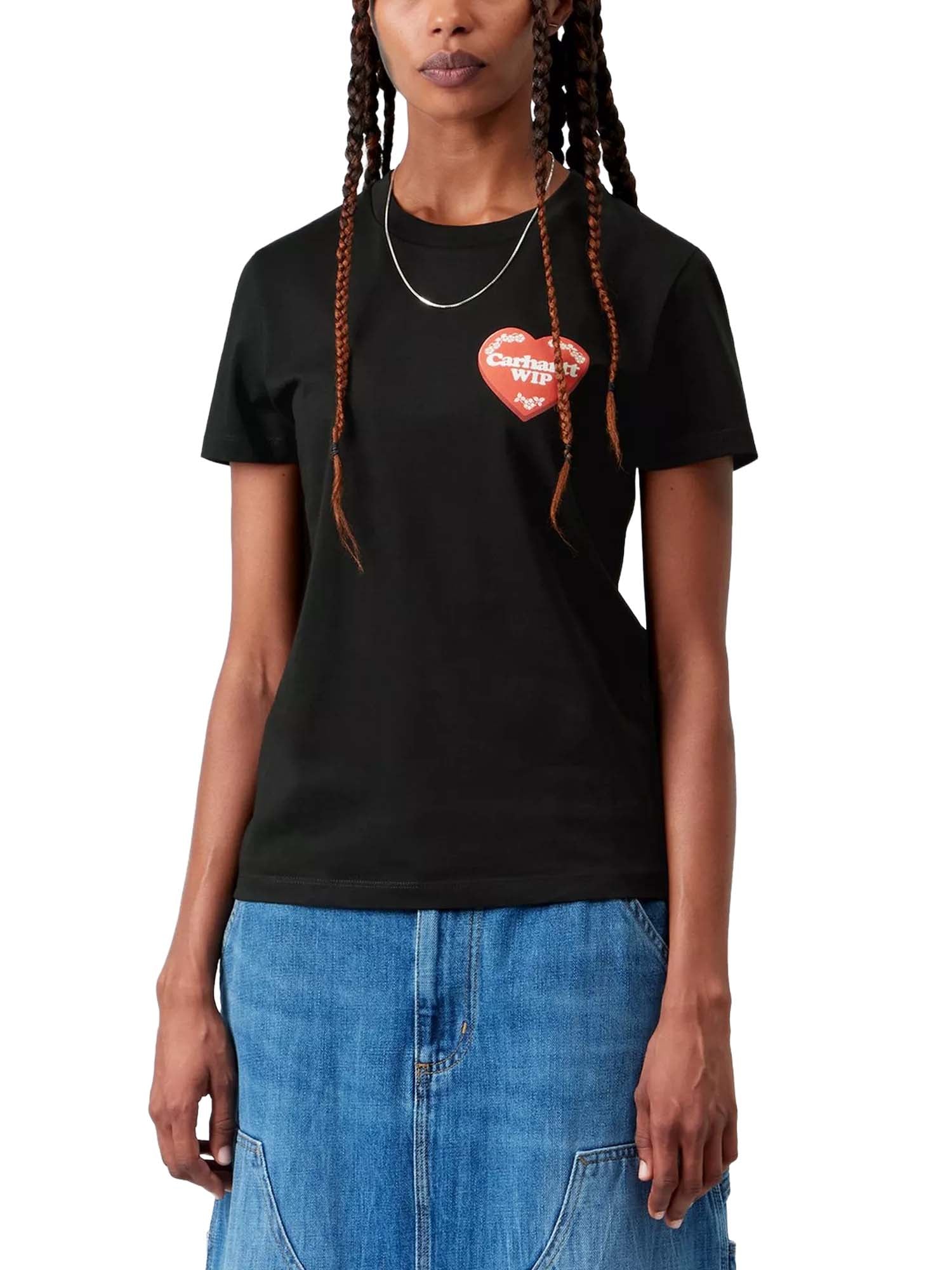 Carhartt Wip Women’s S/S Hartt Case T-Shirt Nero