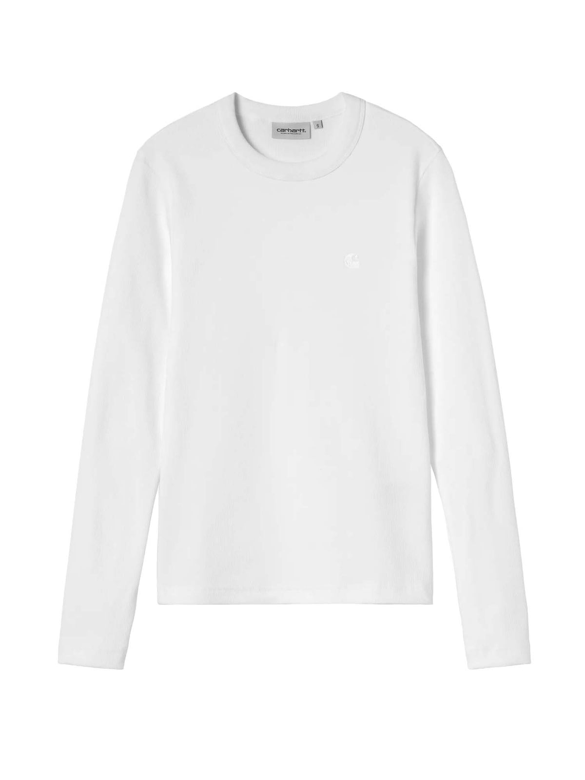 Carhartt Wip Women's L/S Philipa T-Shirt Bianco