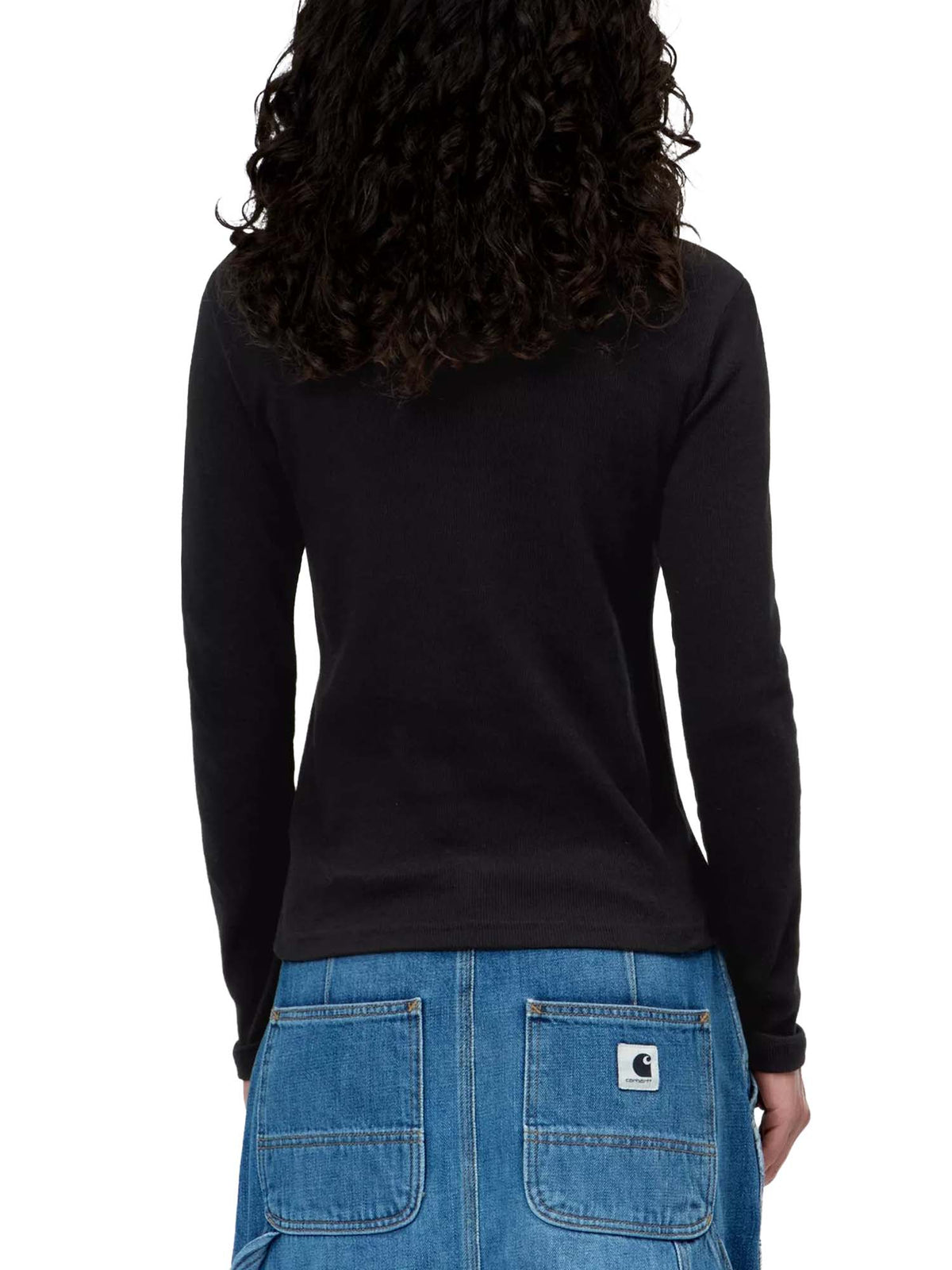 Carhartt Wip Women's L/S Philipa T-Shirt Nero