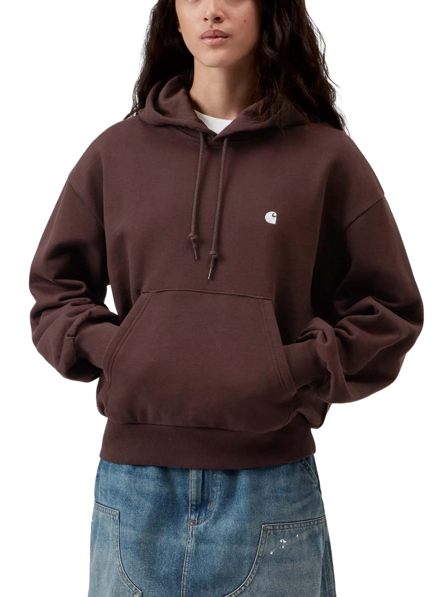 Carhartt Wip Women's Hooded Casey Sweatshirt Marrone