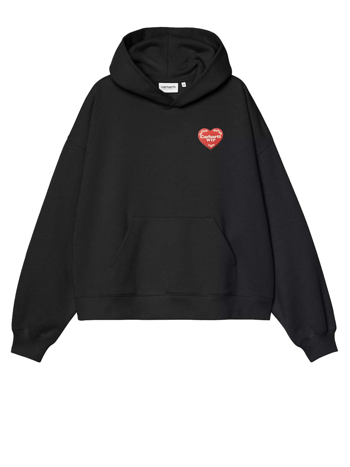 Carhartt Wip Women's Hooded Hartt Case Sweatshirt Nero