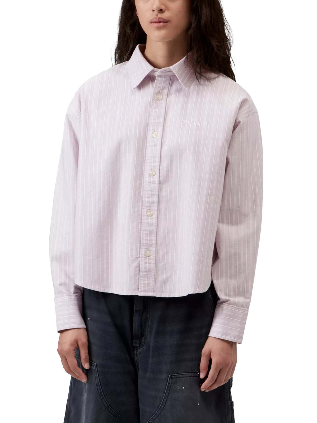 Carhartt Wip Women's L/S Kanan Shirt Rosa