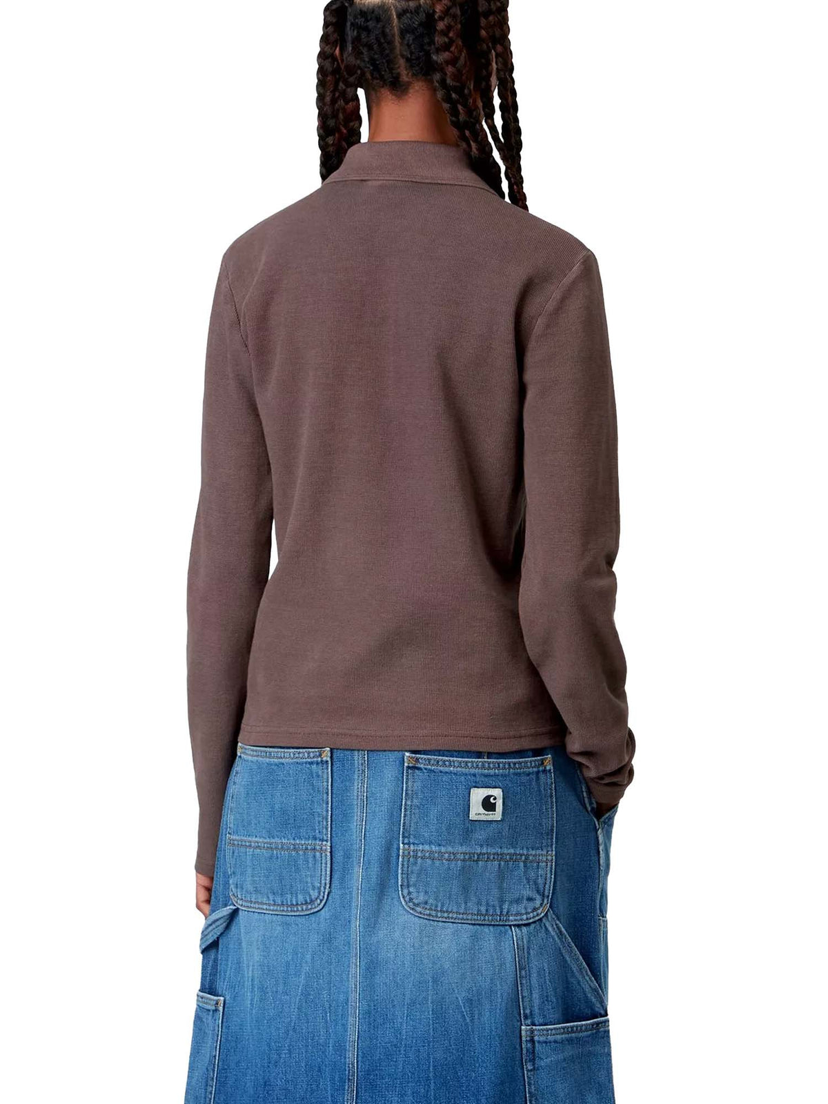 Carhartt Wip Women's L/S Dora Polo Bordeaux