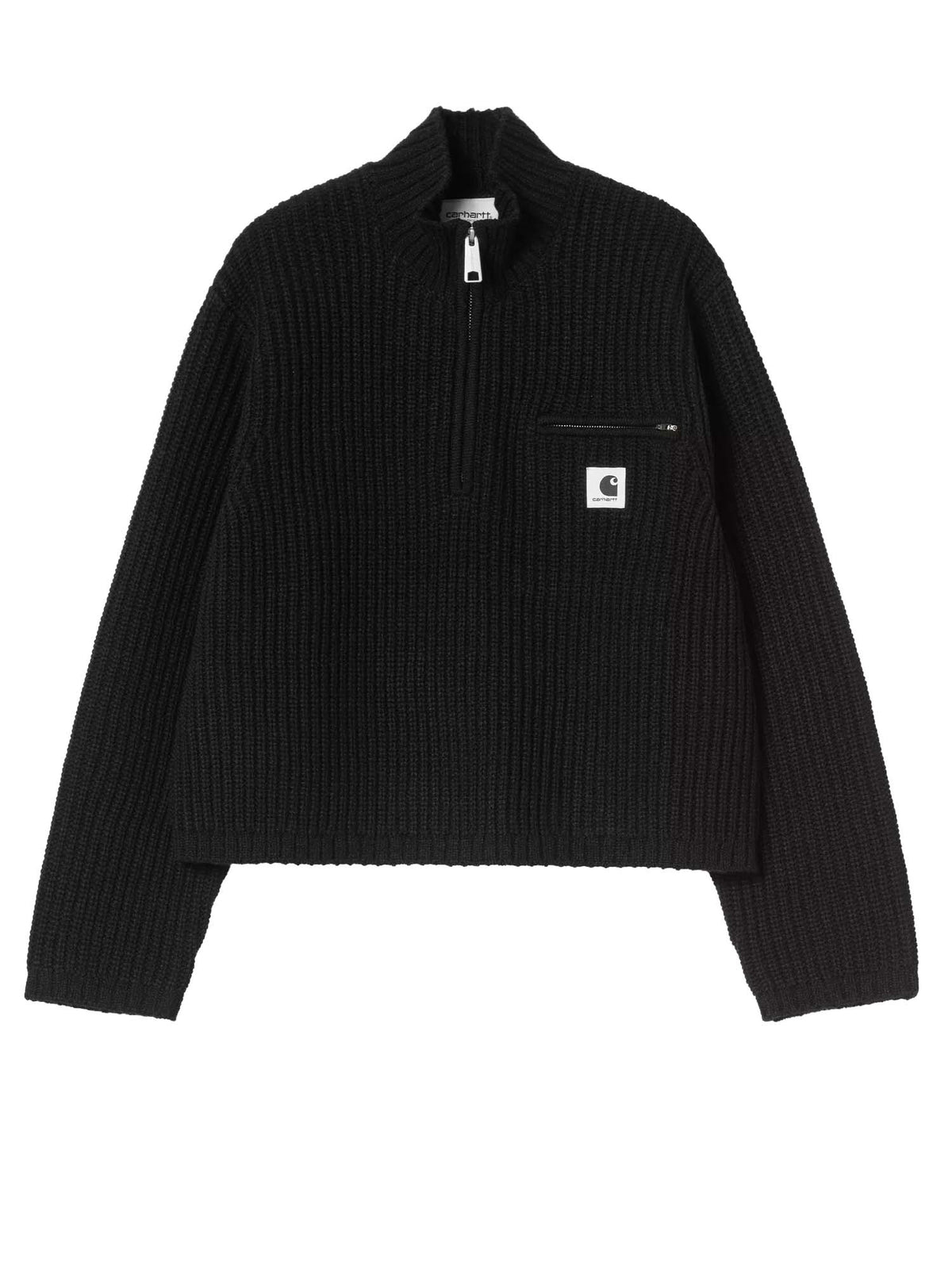 Carhartt Wip Women's Detroit Half Zip Sweater Nero