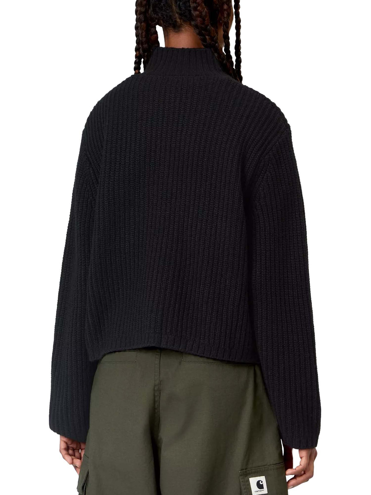 Carhartt Wip Women's Detroit Half Zip Sweater Nero