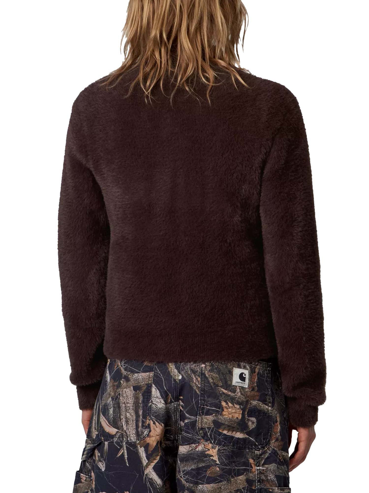 Carhartt Wip Women's L/S Maine Polo Sweater Bordeaux
