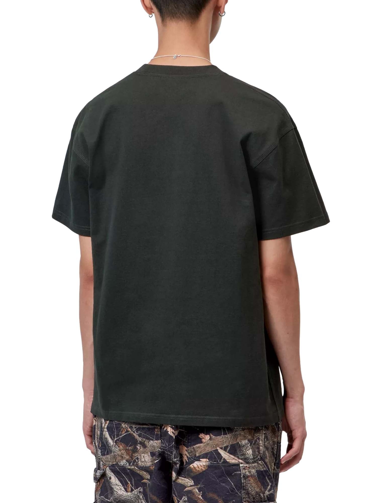 Carhartt Wip S/S American Script T-Shirt Grigio