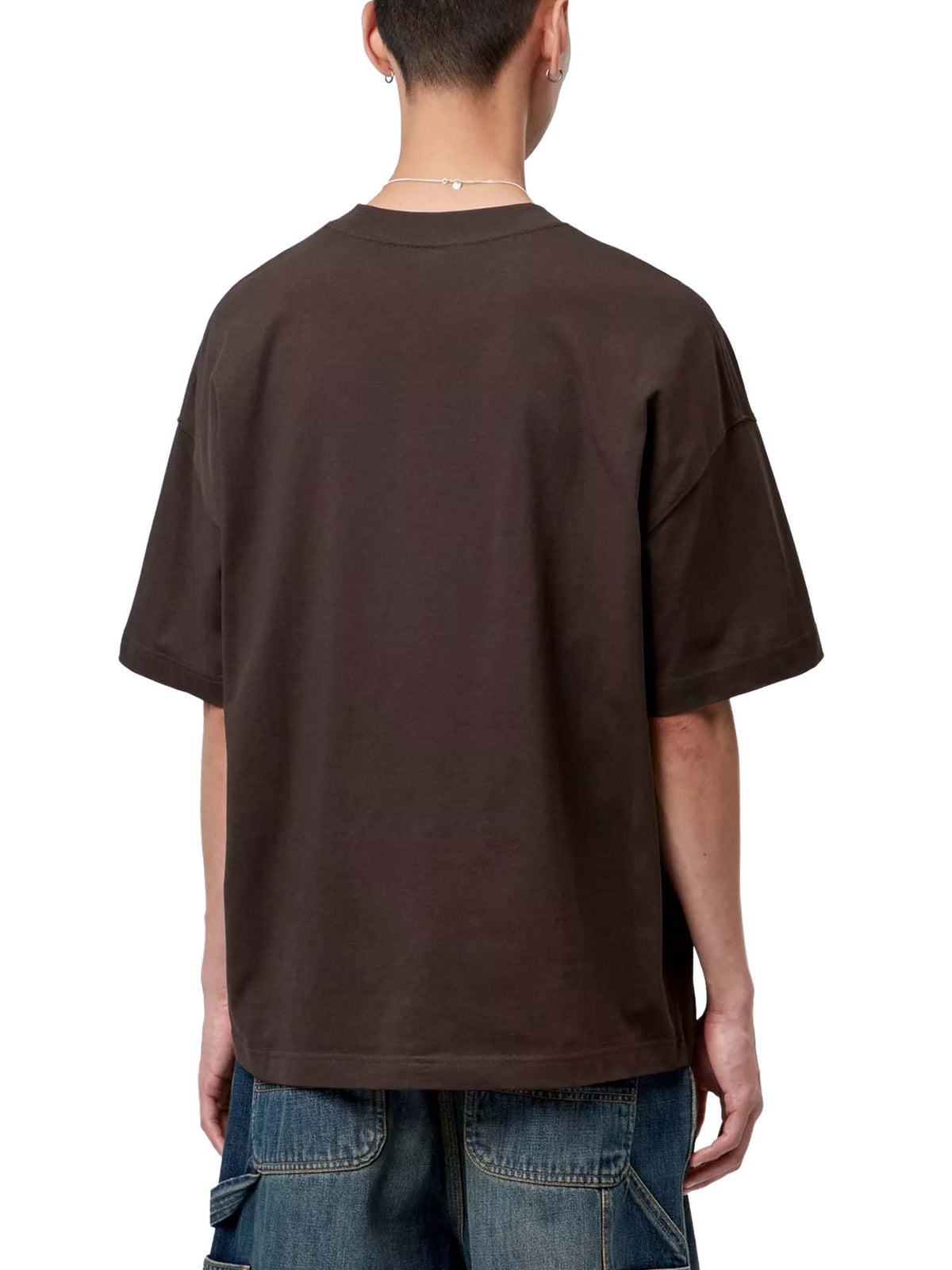 Carhartt Wip S/S Signature Script T-Shirt Marrone