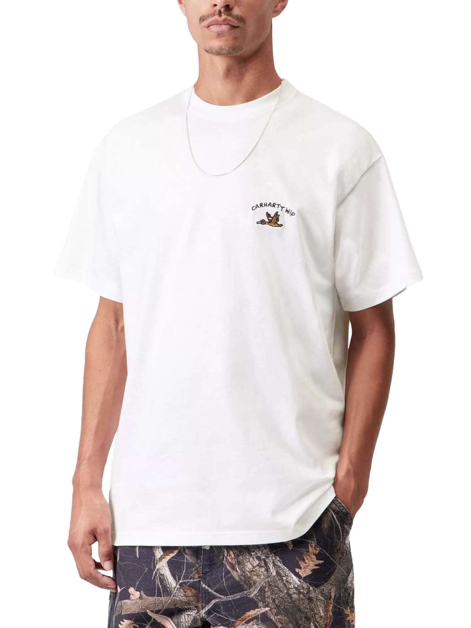 Carhartt Wip S/S Animated Ducks T-Shirt Bianco