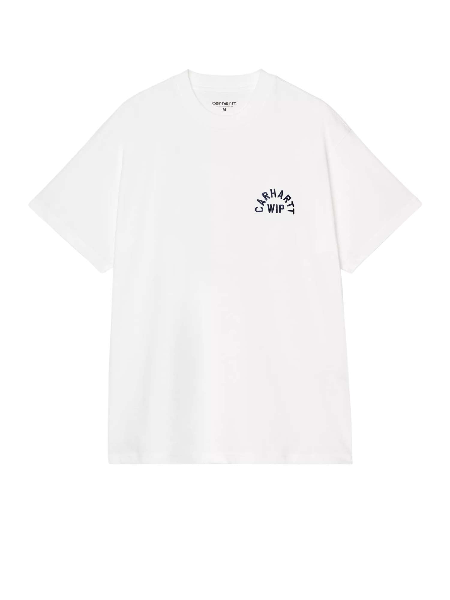 Carhartt Wip S/S Arch Script T-Shirt Bianco