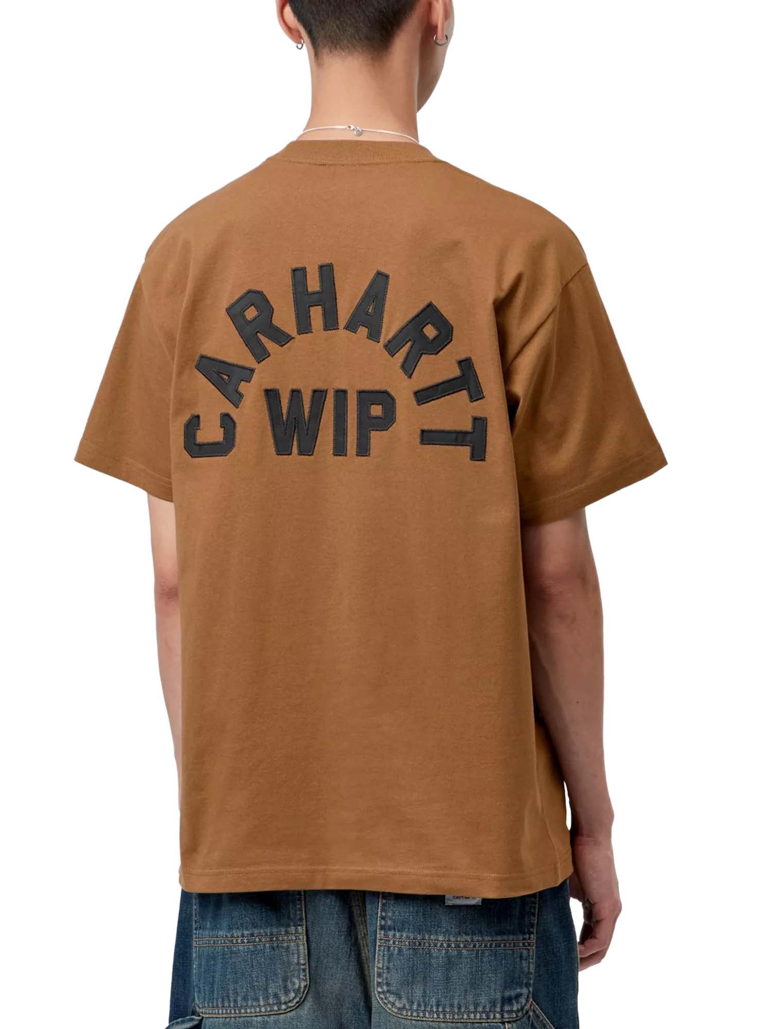 Carhartt Wip S/S Arch Script T-Shirt Marrone
