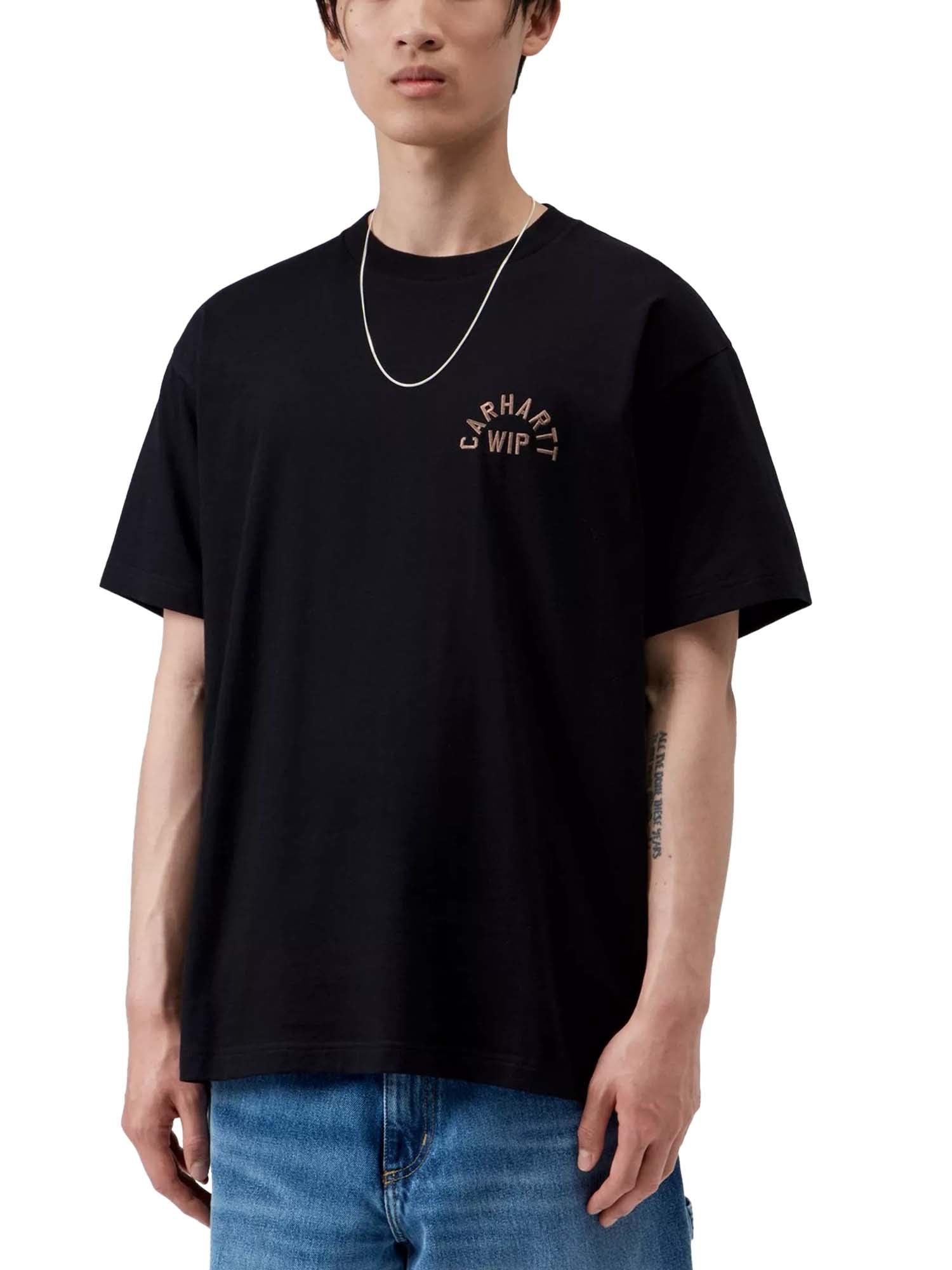 Carhartt Wip S/S Arch Script T-Shirt Nero