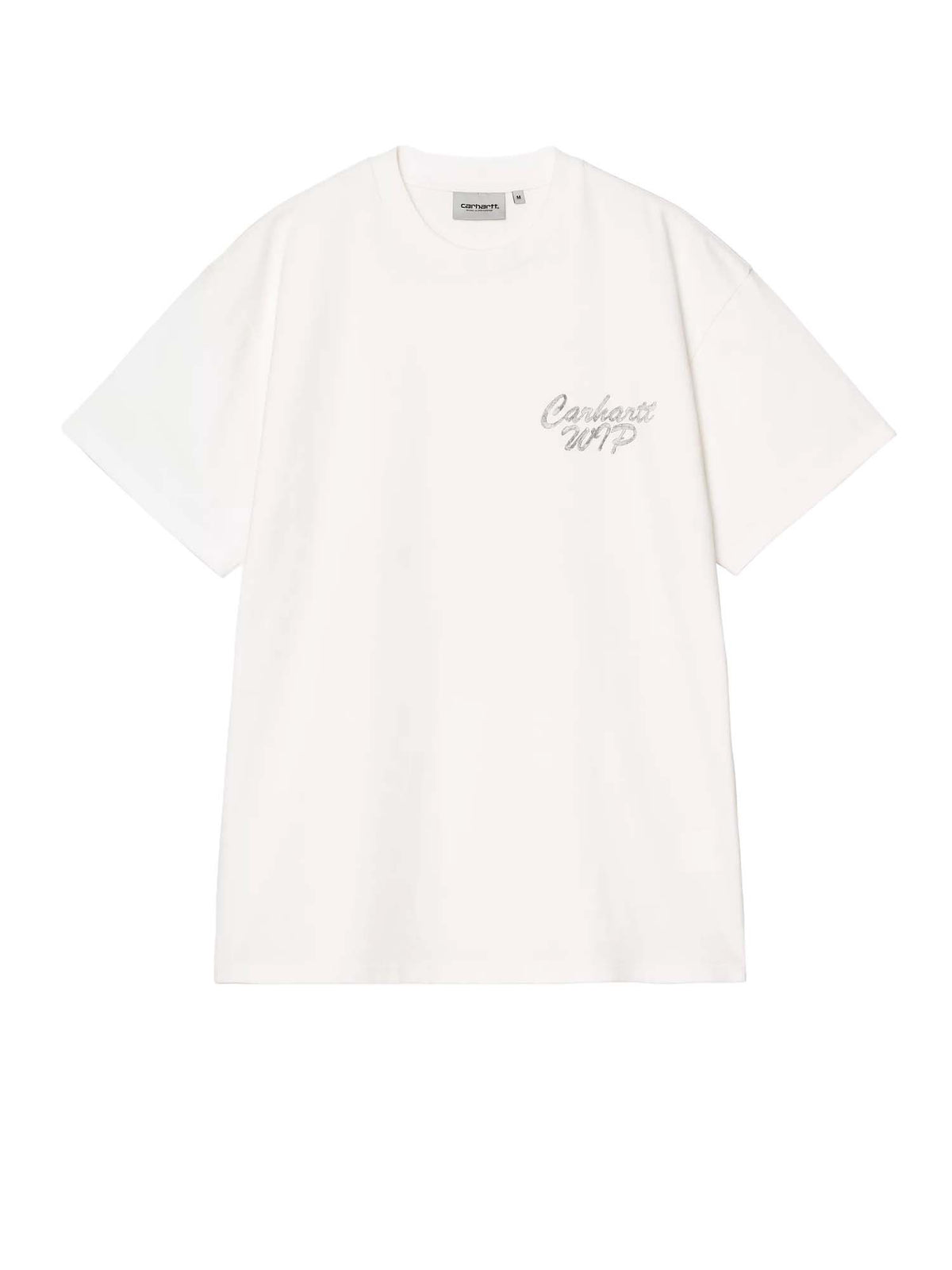 Carhartt Wip S/S Hatching Script T-Shirt Bianco