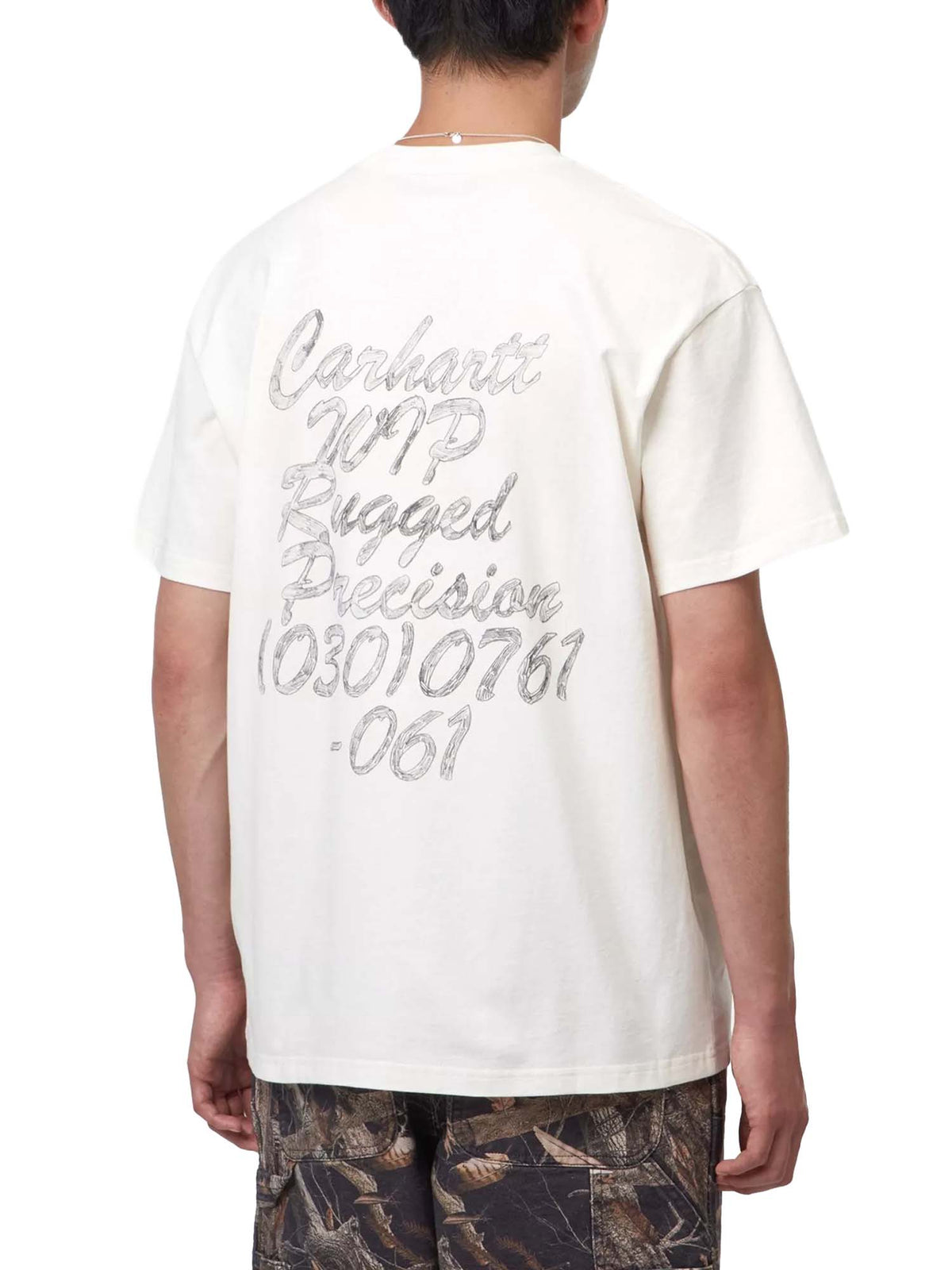 Carhartt Wip S/S Hatching Script T-Shirt Bianco