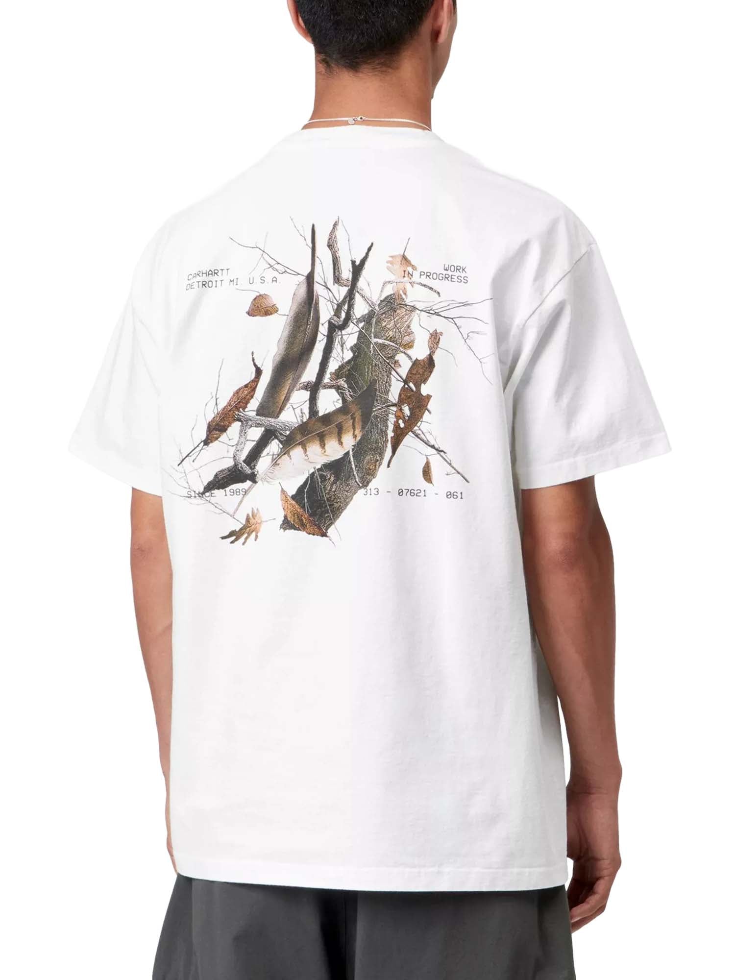 Carhartt Wip S/S Feather Progress T-Shirt Bianco