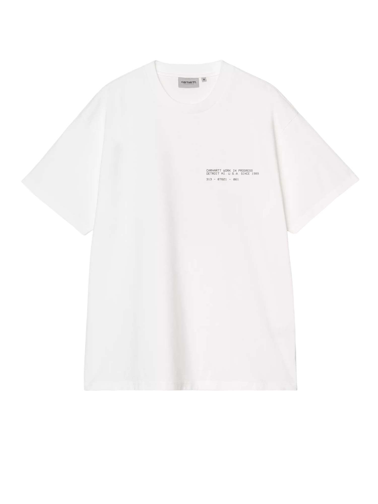 Carhartt Wip S/S Feather Progress T-Shirt Bianco