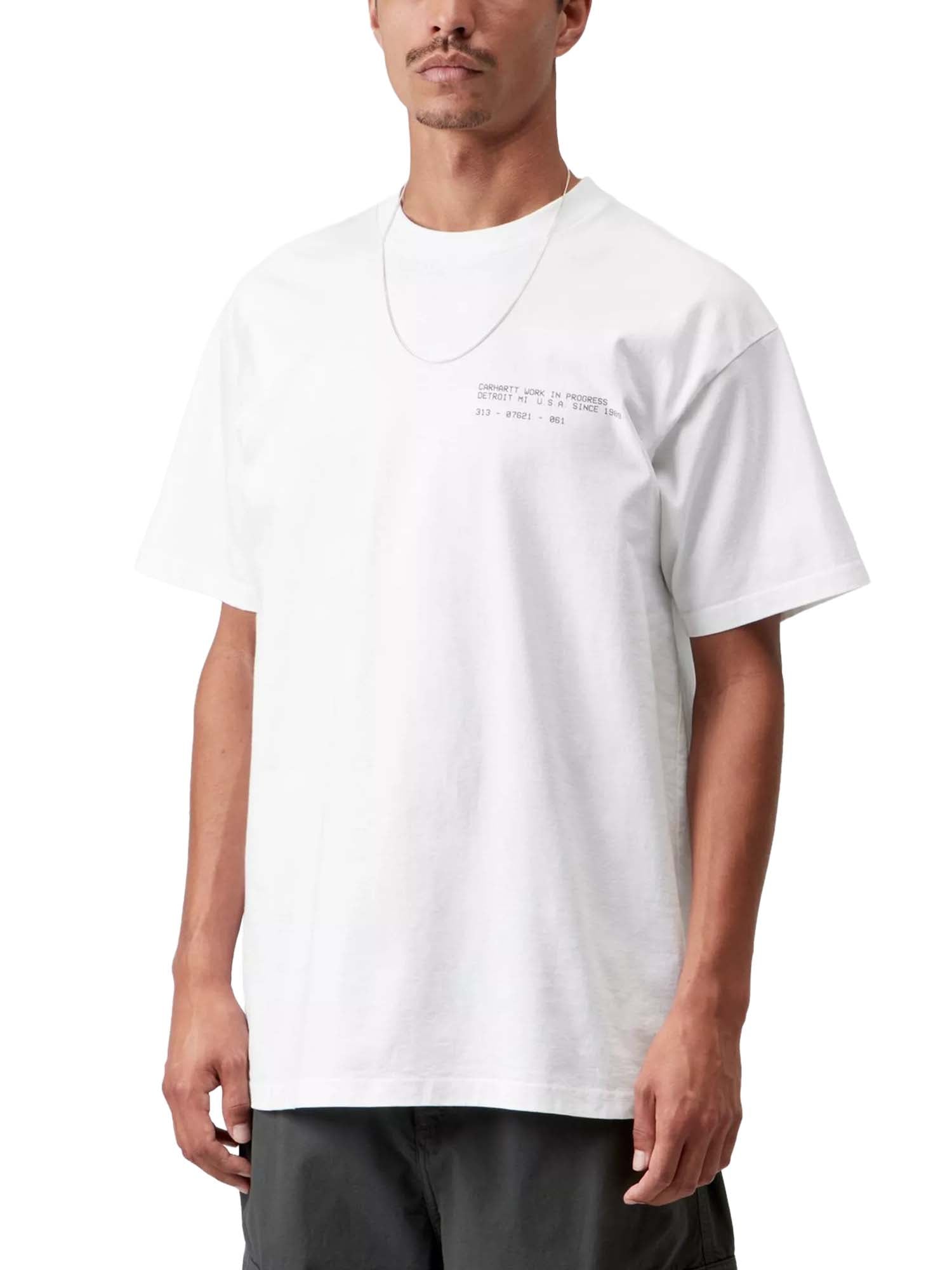 Carhartt Wip S/S Feather Progress T-Shirt Bianco