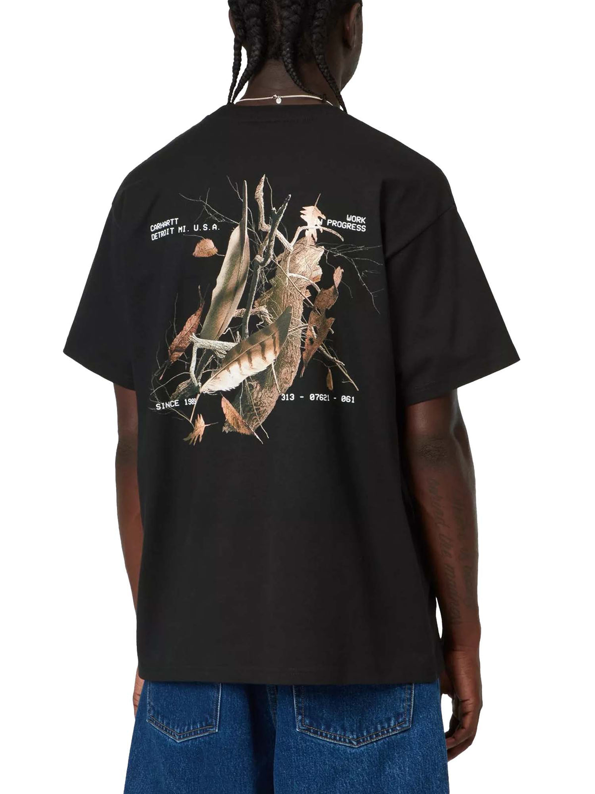Carhartt Wip S/S Feather Progress T-Shirt Nero