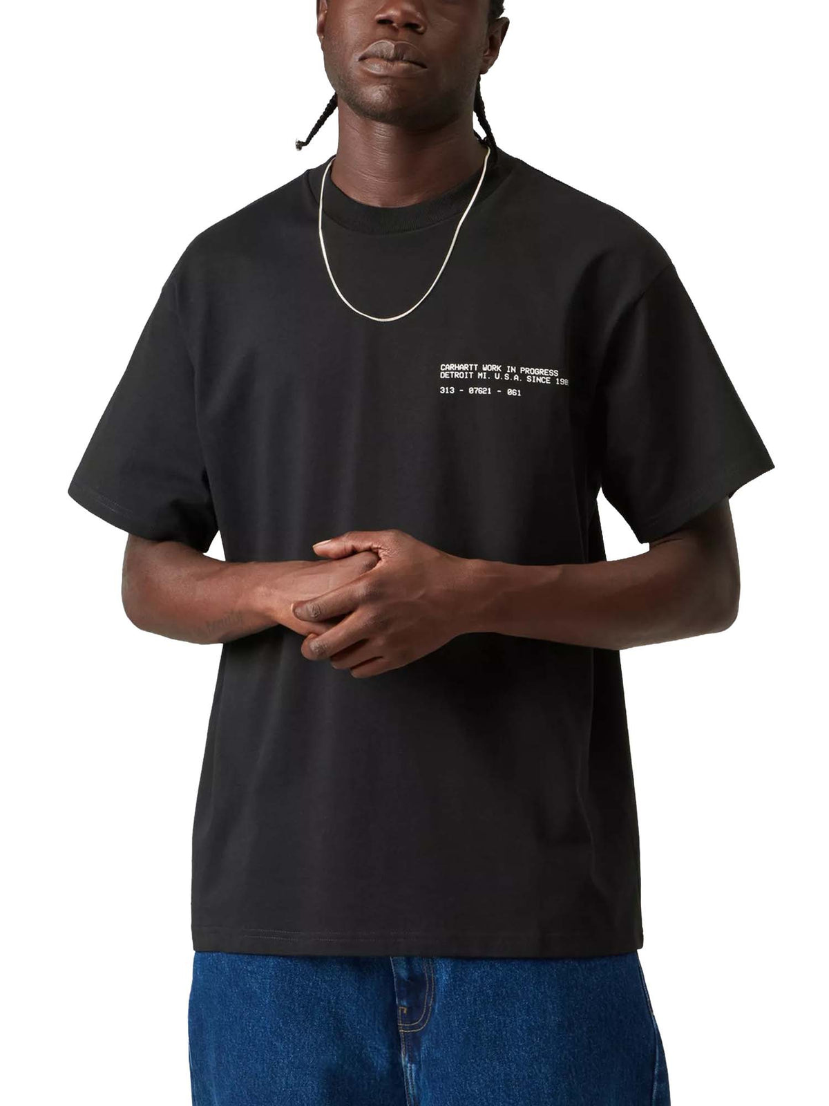 Carhartt Wip S/S Feather Progress T-Shirt Nero