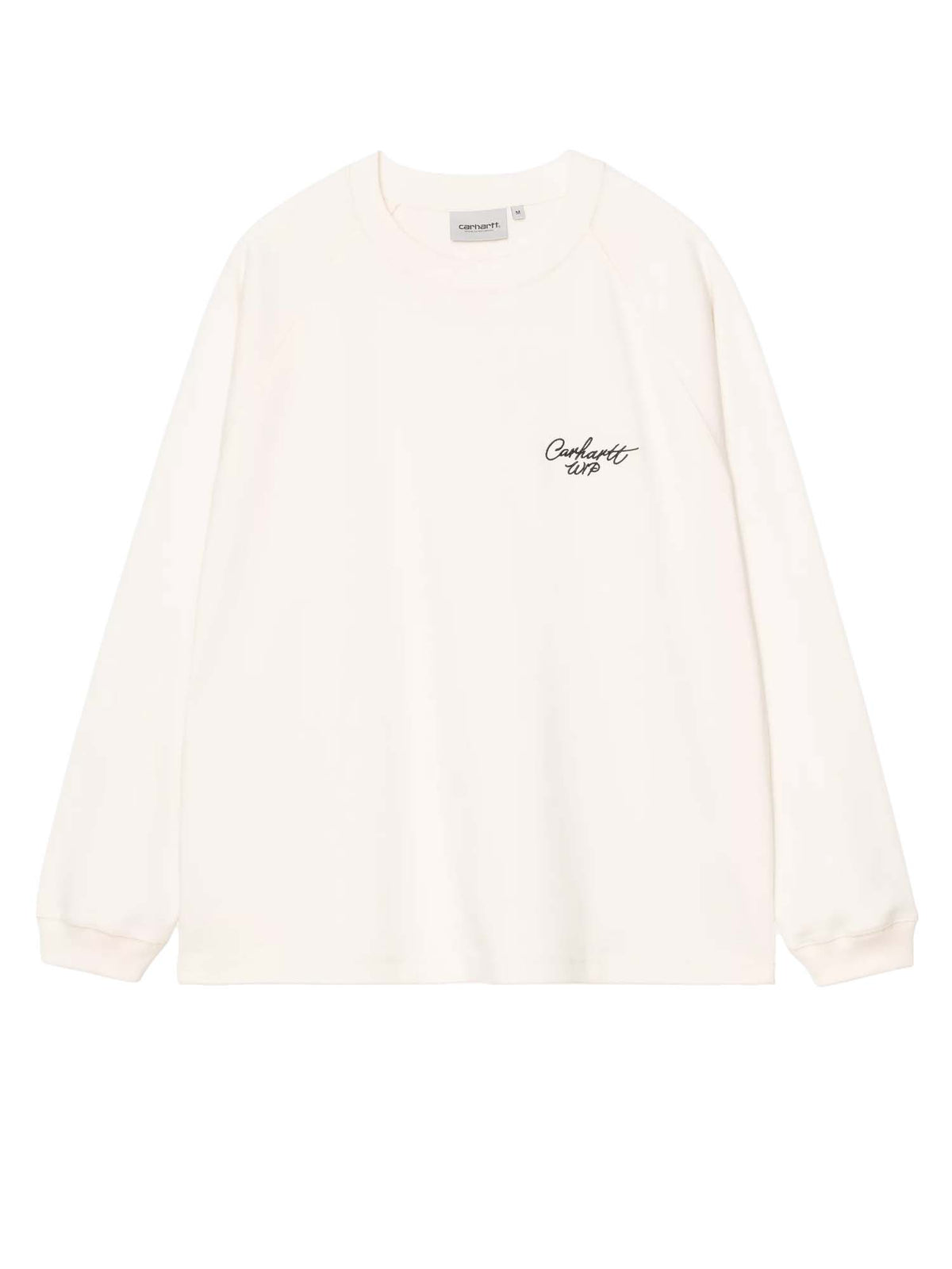 Carhartt Wip L/S Signature Rib T-Shirt Bianco