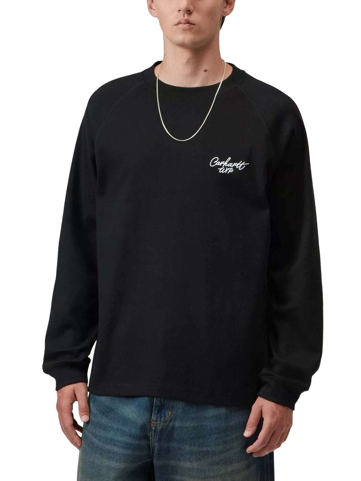 Carhartt Wip L/S Signature Rib T-Shirt Nero