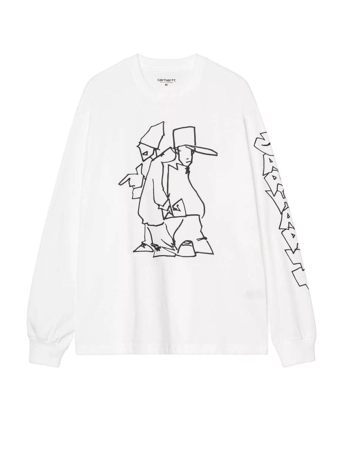 Carhartt Wip L/S Blinkerfluid T-Shirt Bianco