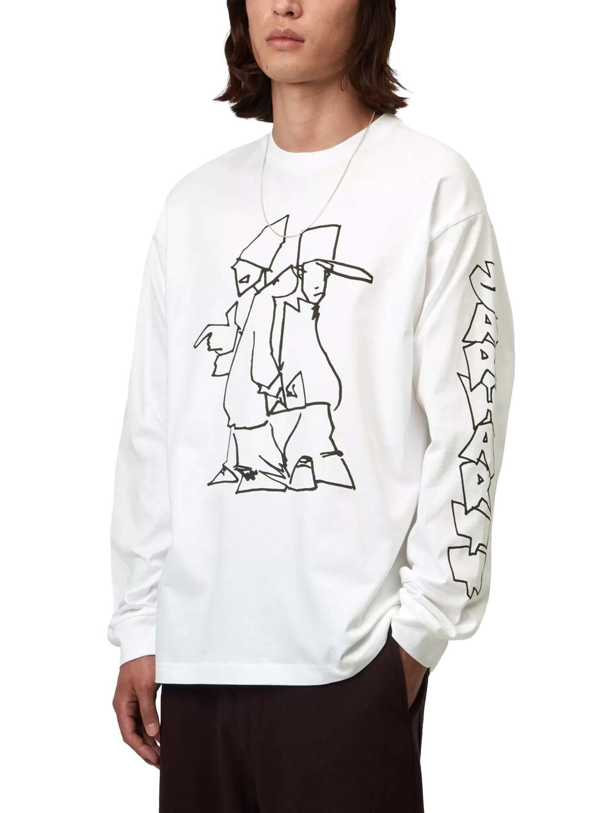 Carhartt Wip L/S Blinkerfluid T-Shirt Bianco