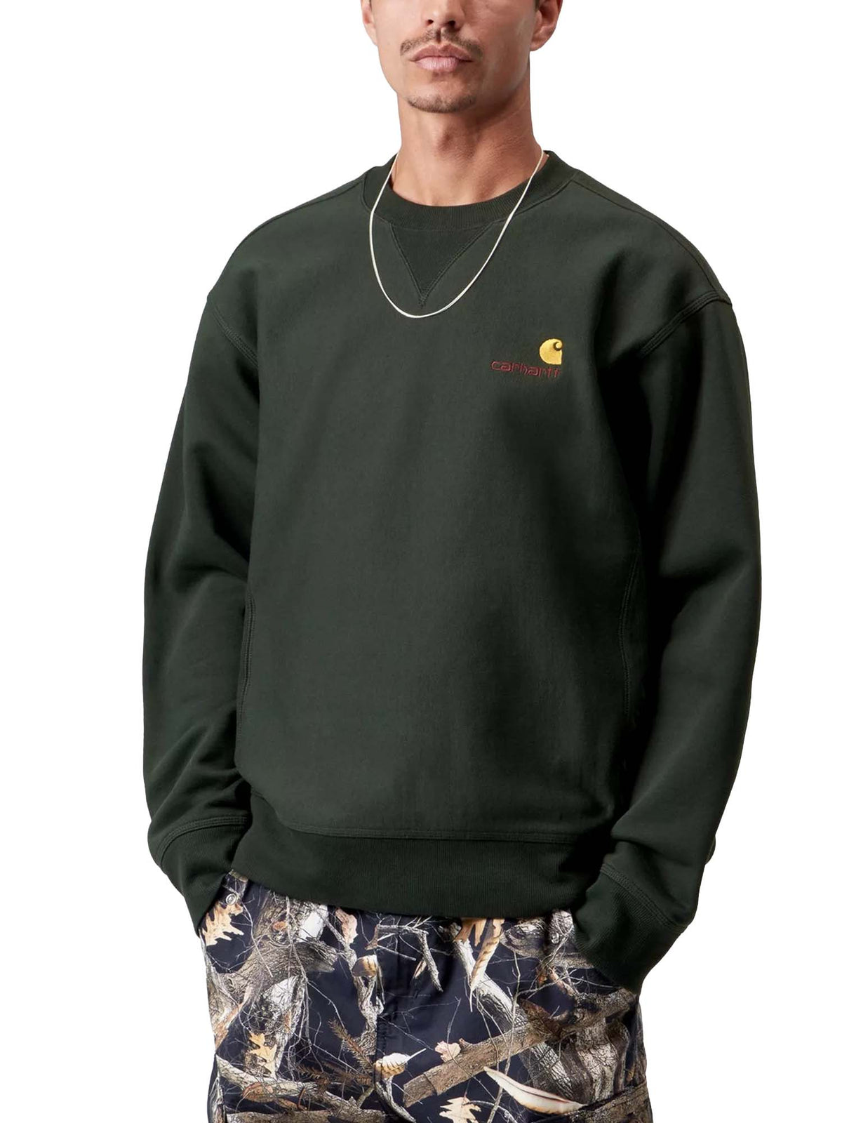 Carhartt Wip American Script Sweatshirt Grigio