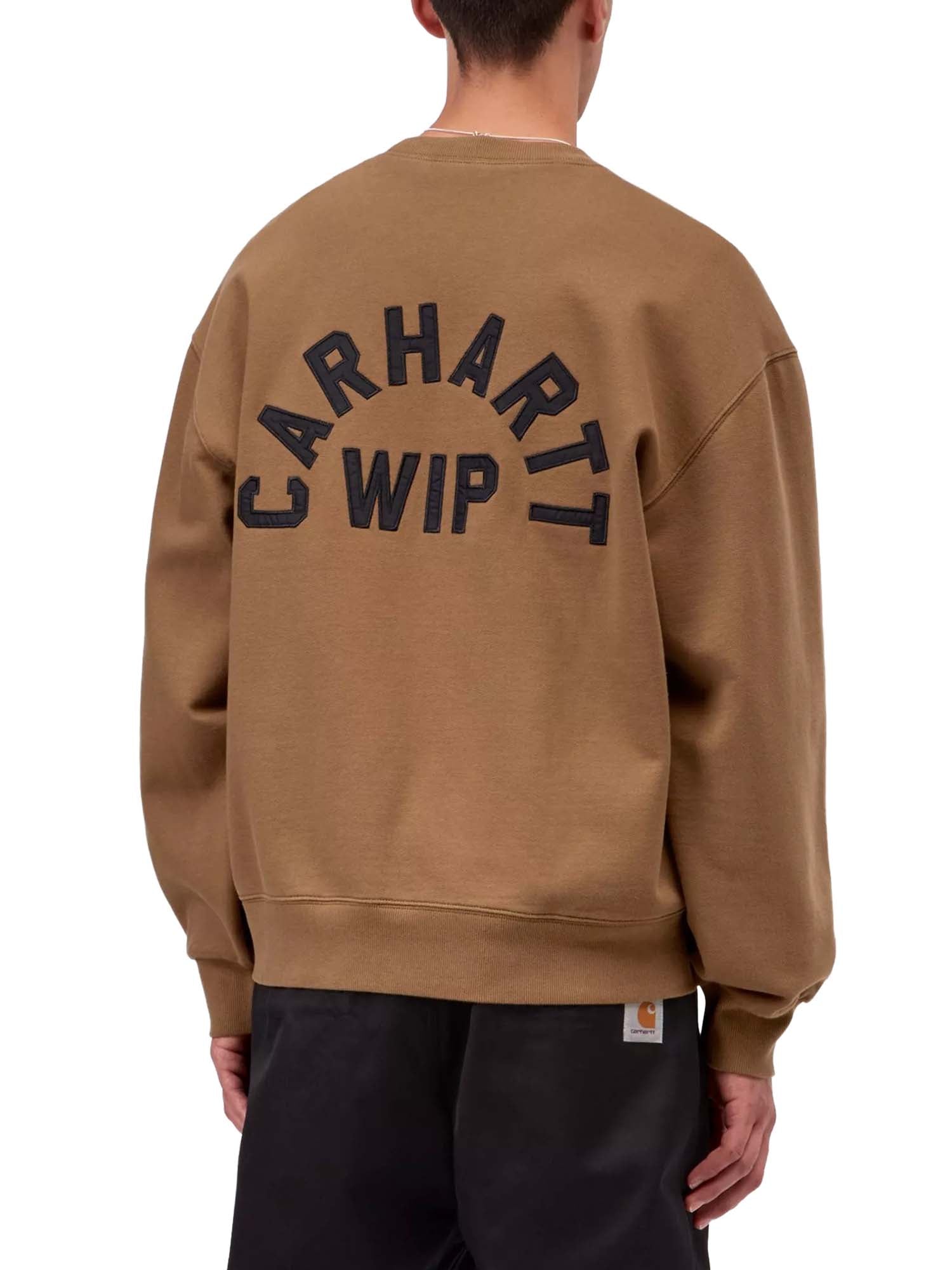 Carhartt Wip Arch Script Sweat Marrone